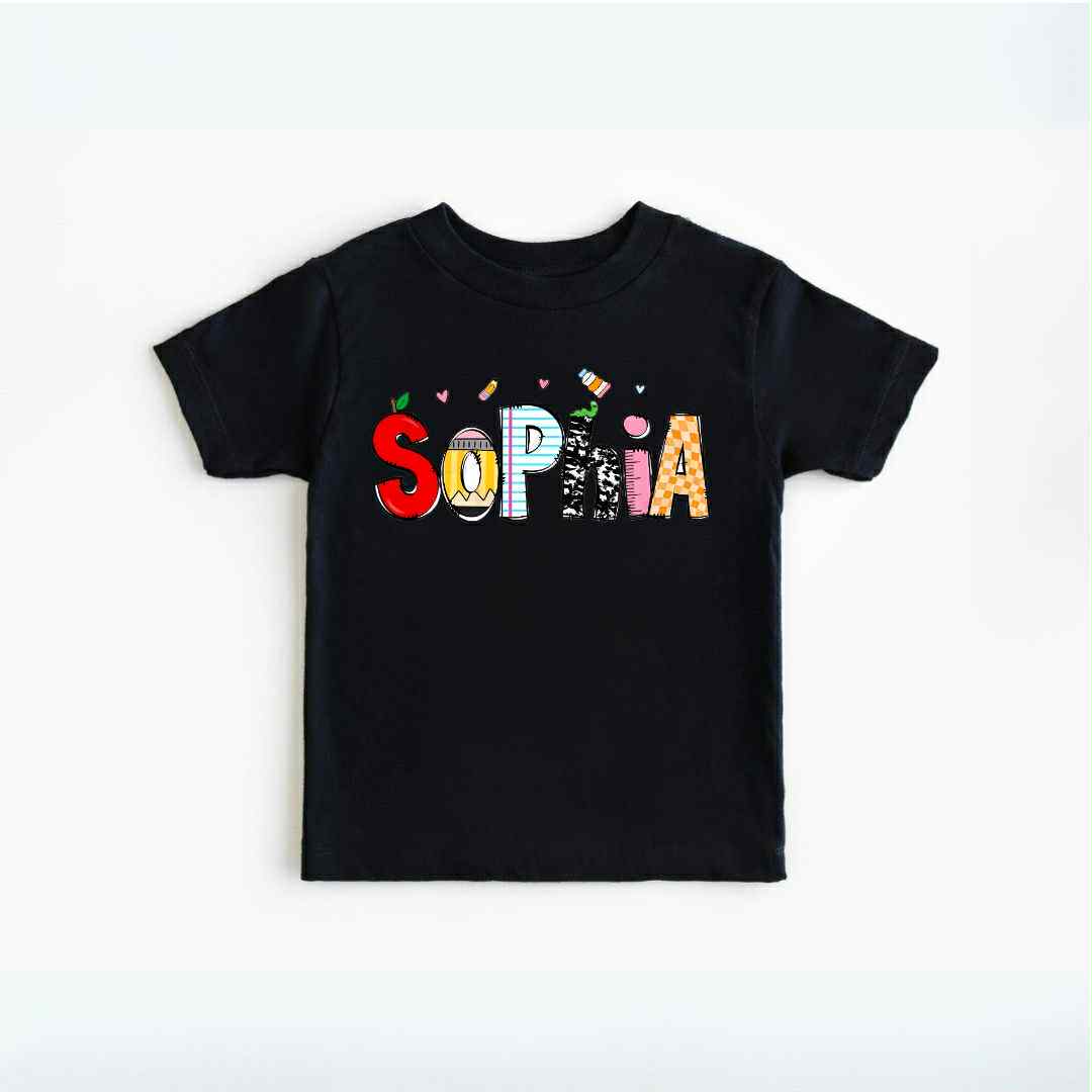 PERSONALIZED NAME BTS TSHIRT - BLACK PREORDER