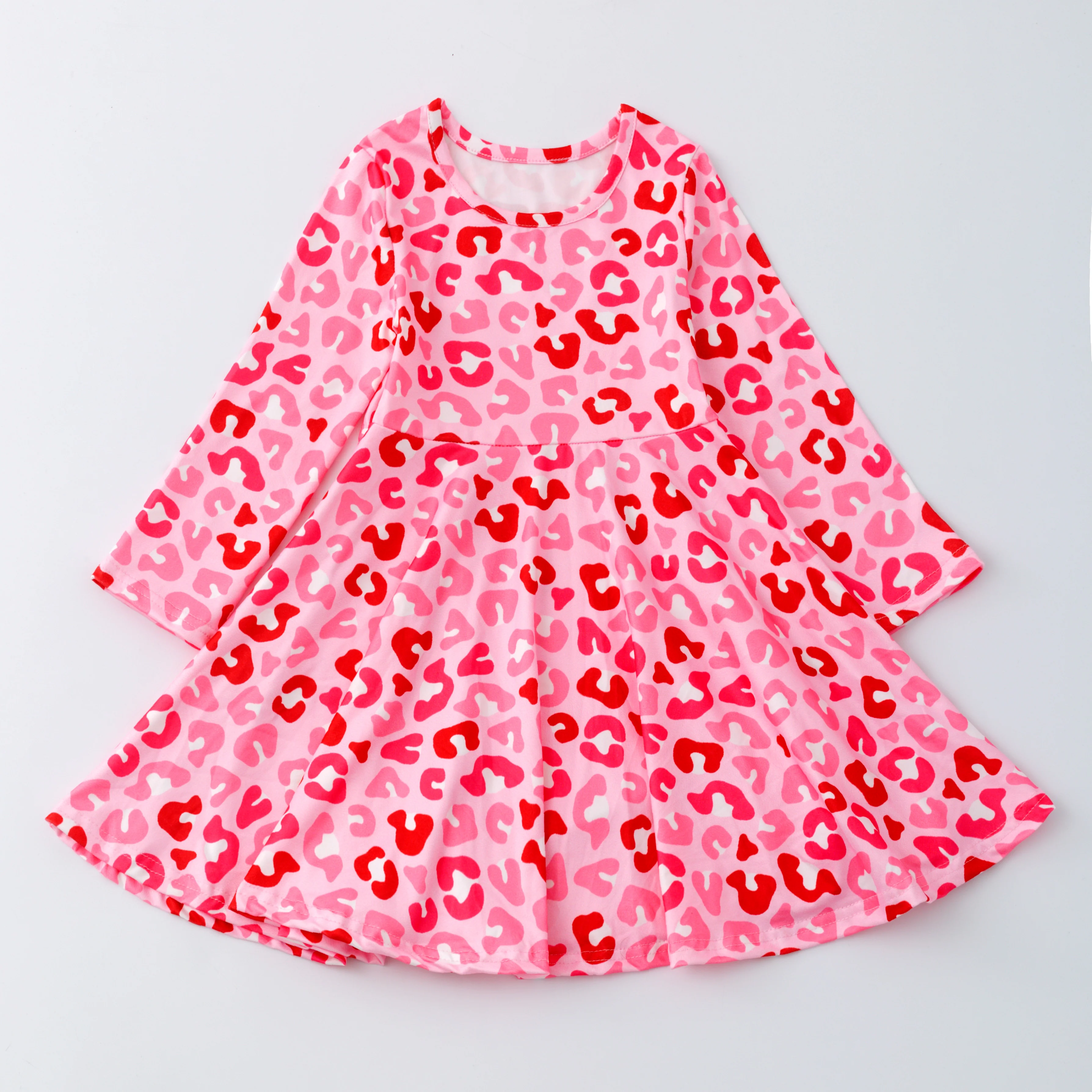VALENTINE ANIMAL PRINT TWIRL DRESS