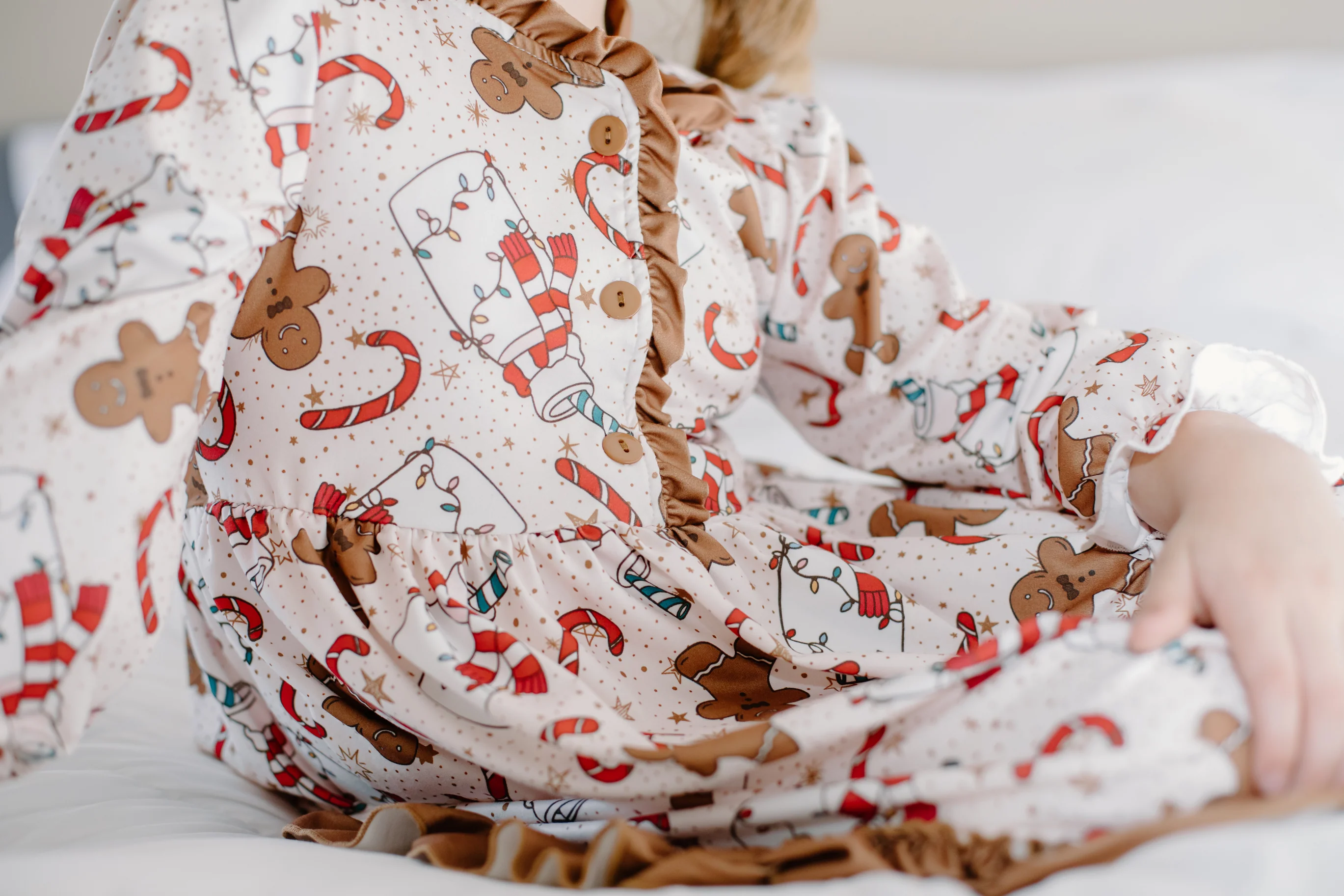 GINGERBREAD COOKIES & MILK LOUNGE GOWN