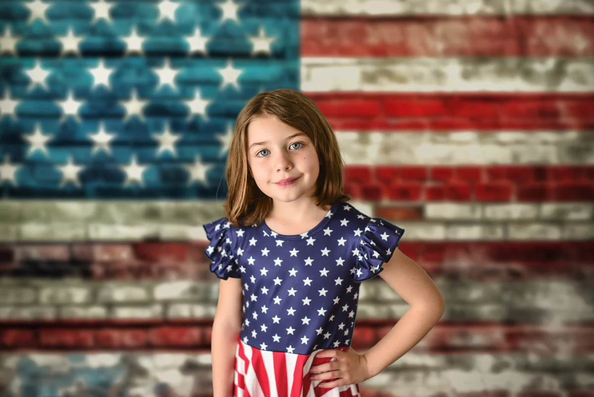 PATRIOTIC STAR & STRIPE TWIRLY DRESS