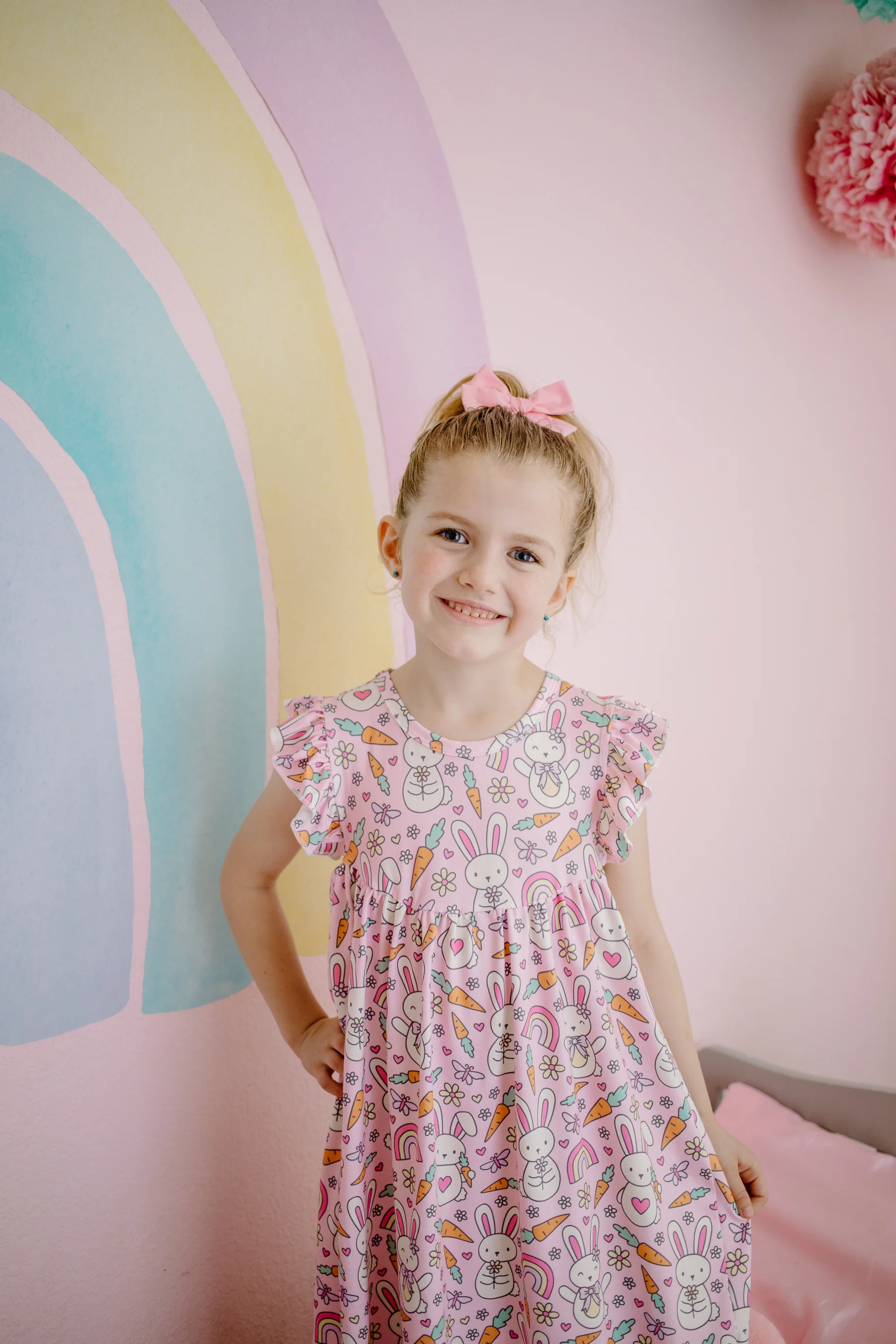 PINK EASTER BUNNY NIGHTGOWN