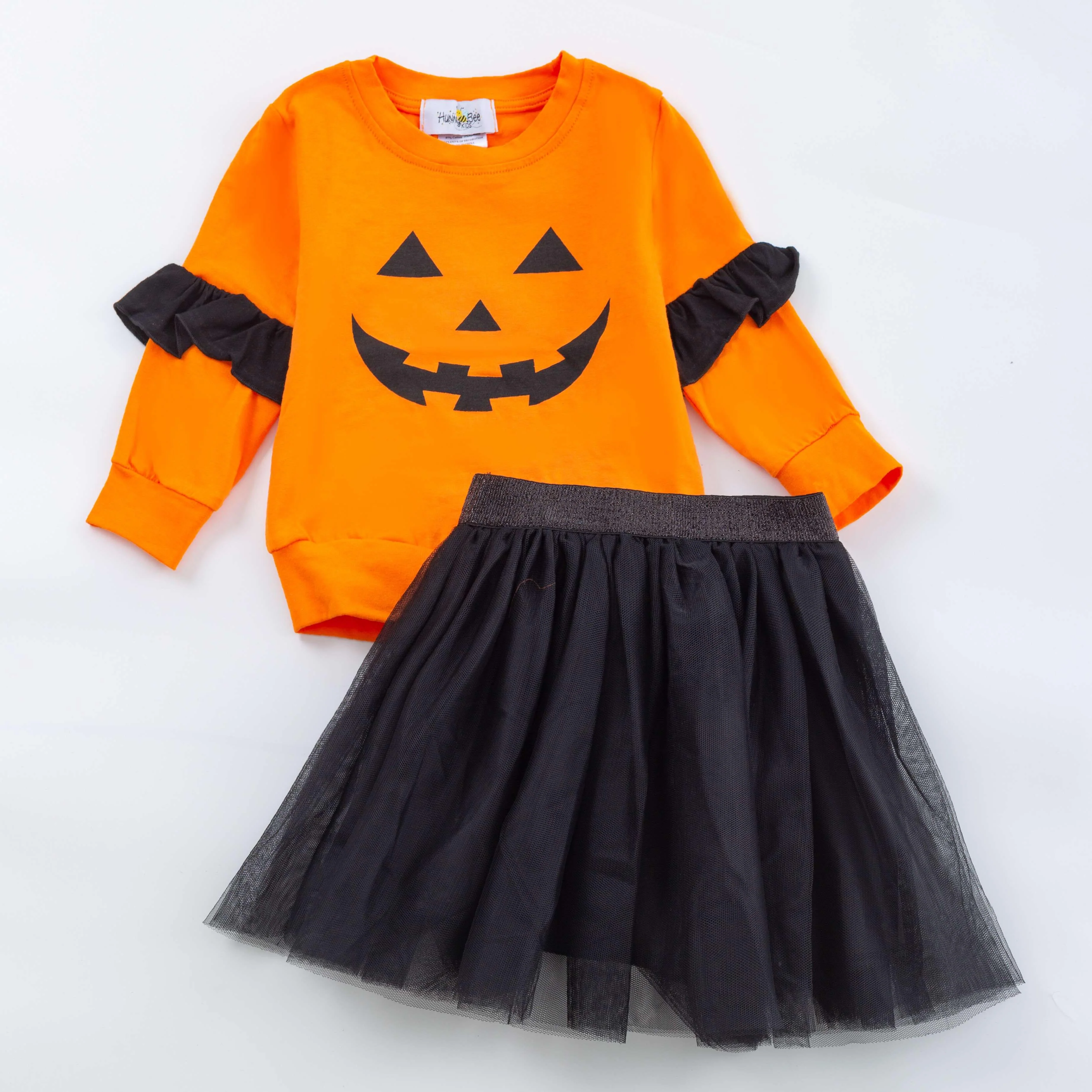 PUMPKIN TOP AND SKIRT SET