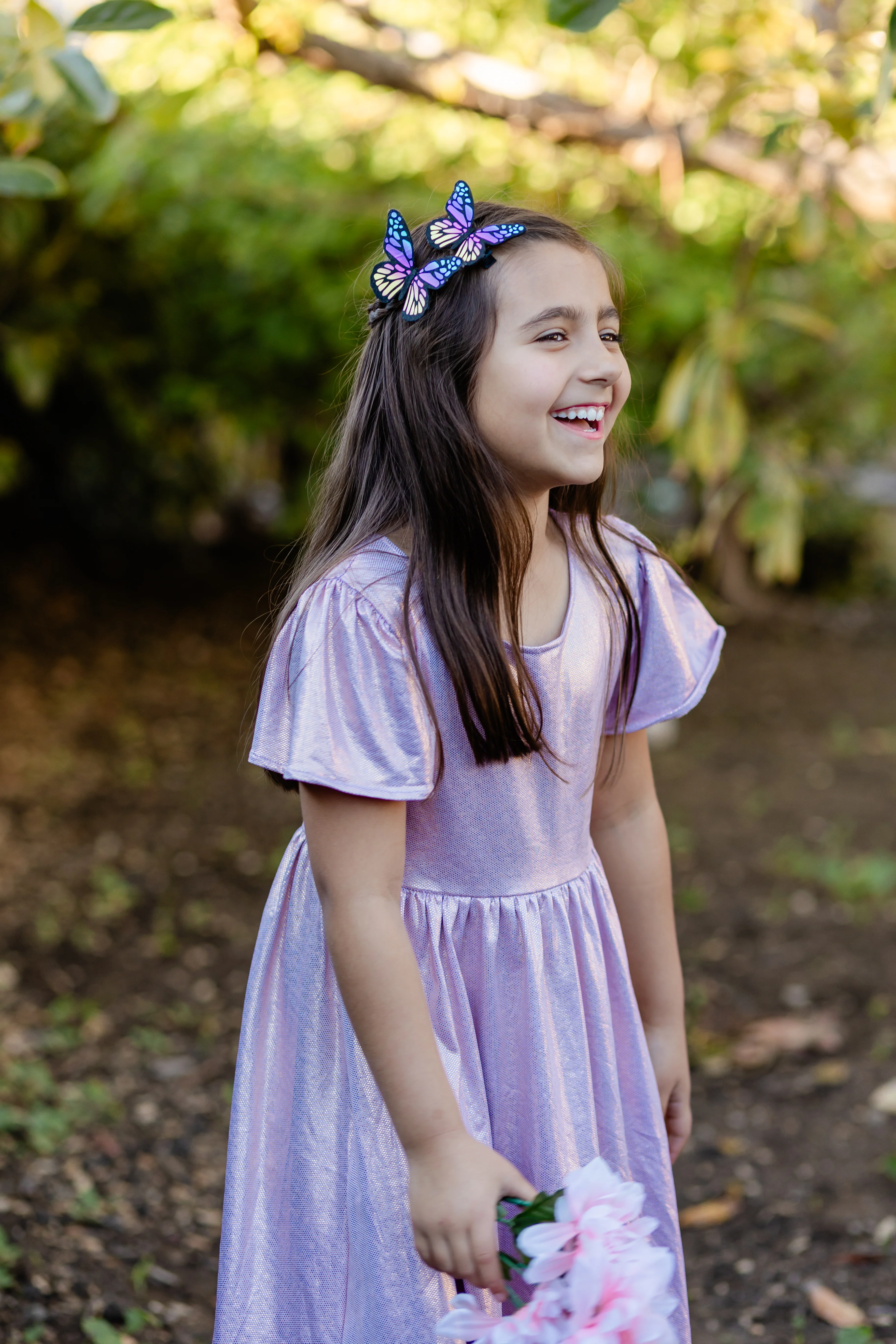 SPRING SHIMMER LAVENDER DRESS