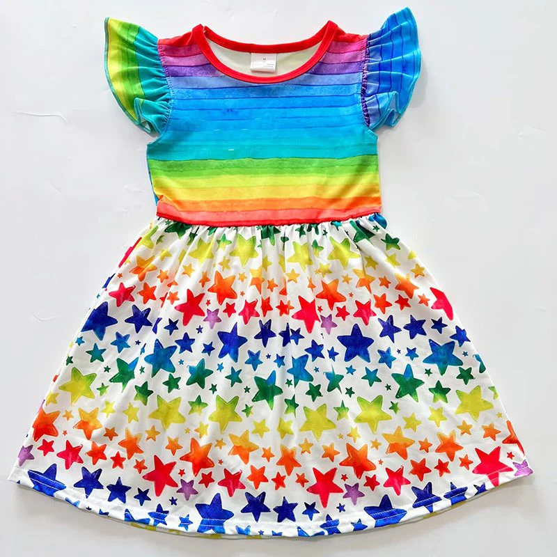 RAINBOW STARS DRESS