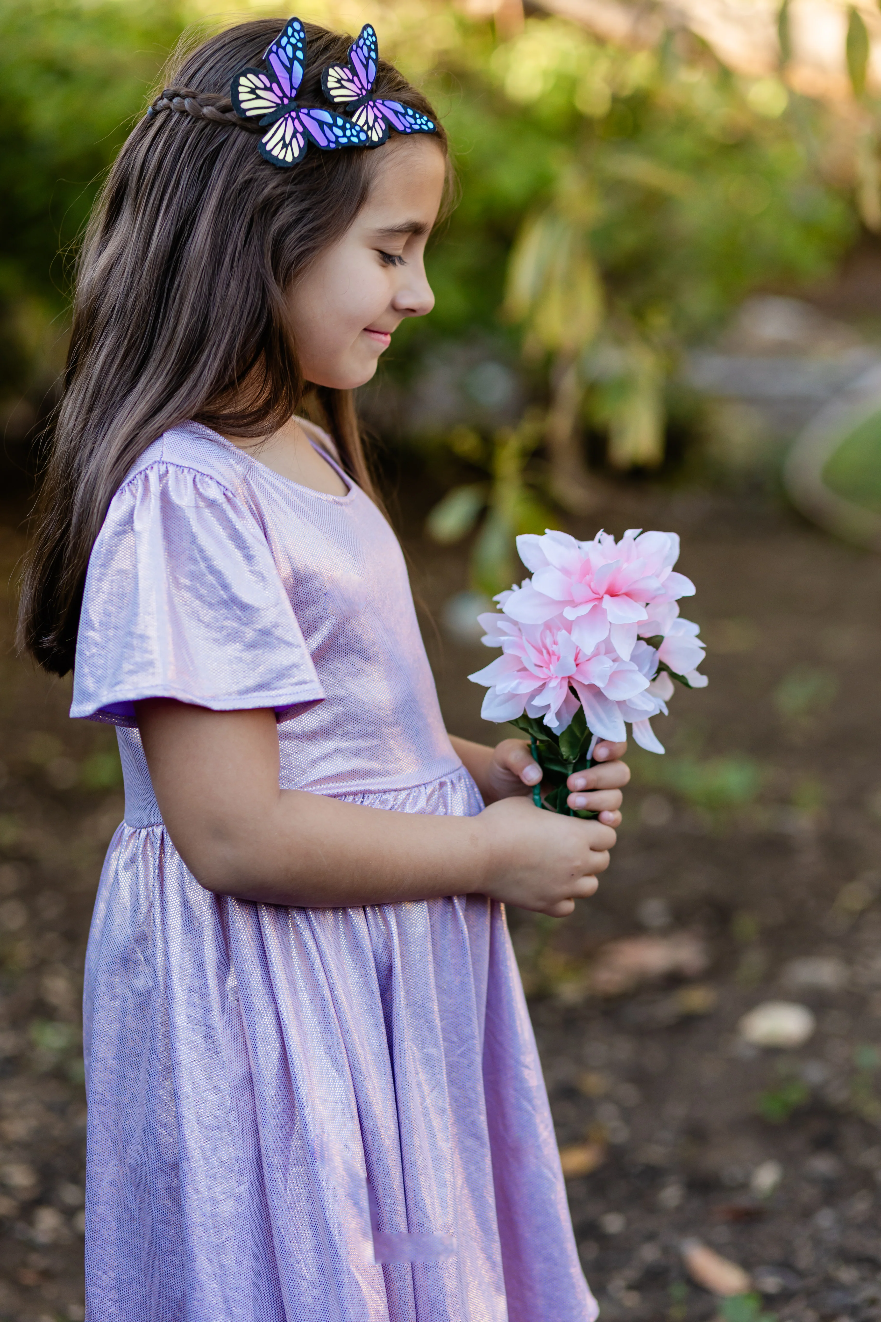 SPRING SHIMMER LAVENDER DRESS