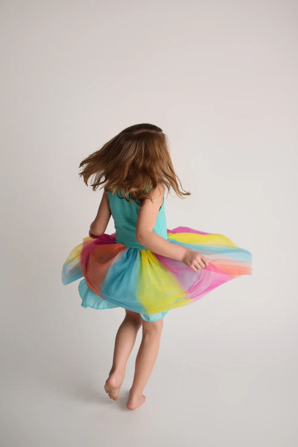 BUNNY RAINBOW TUTU DRESS