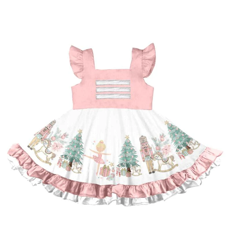 PINK NUTCRACKER BALLERINA FLUTTER DRESS