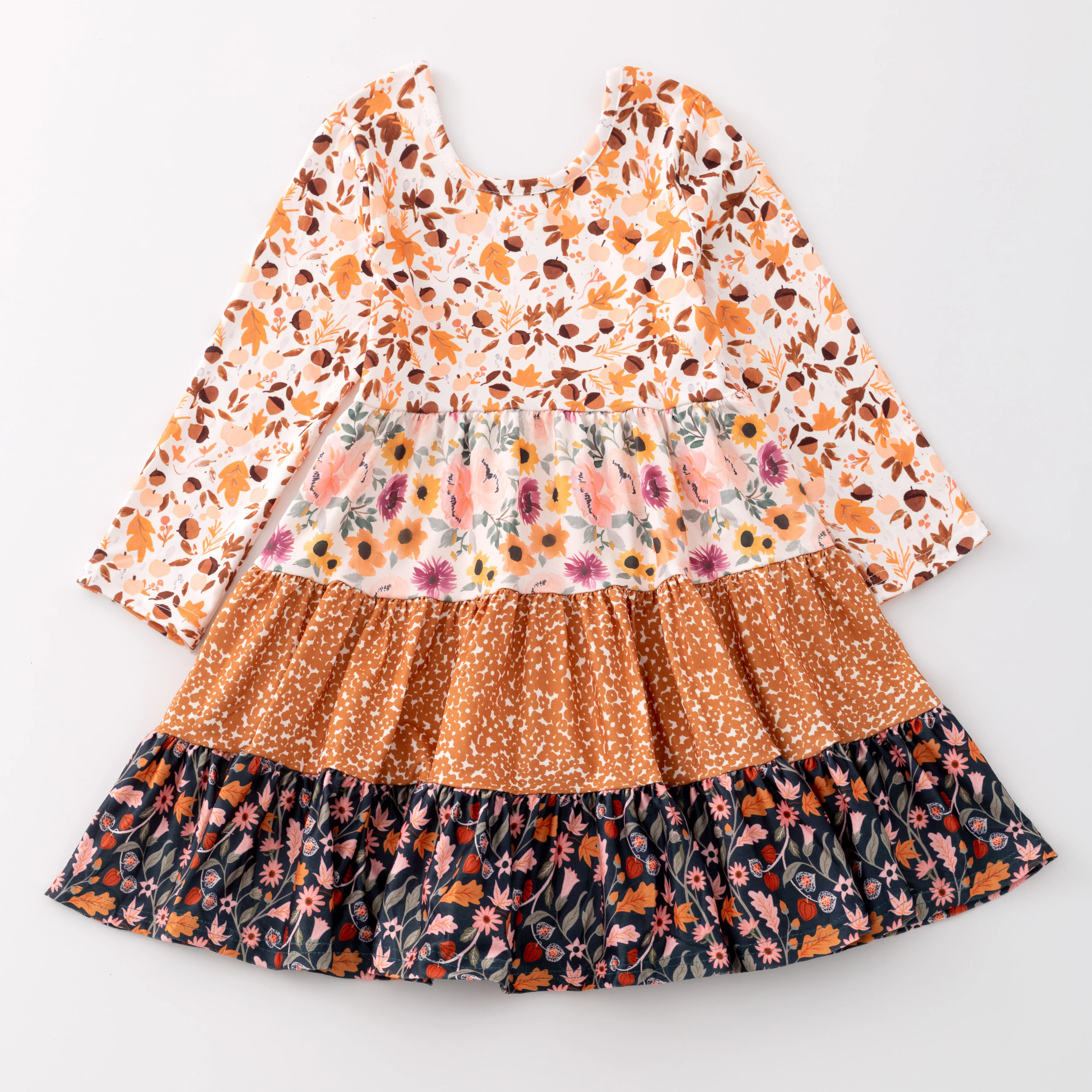 FALL FLORAL LAYER DRESS