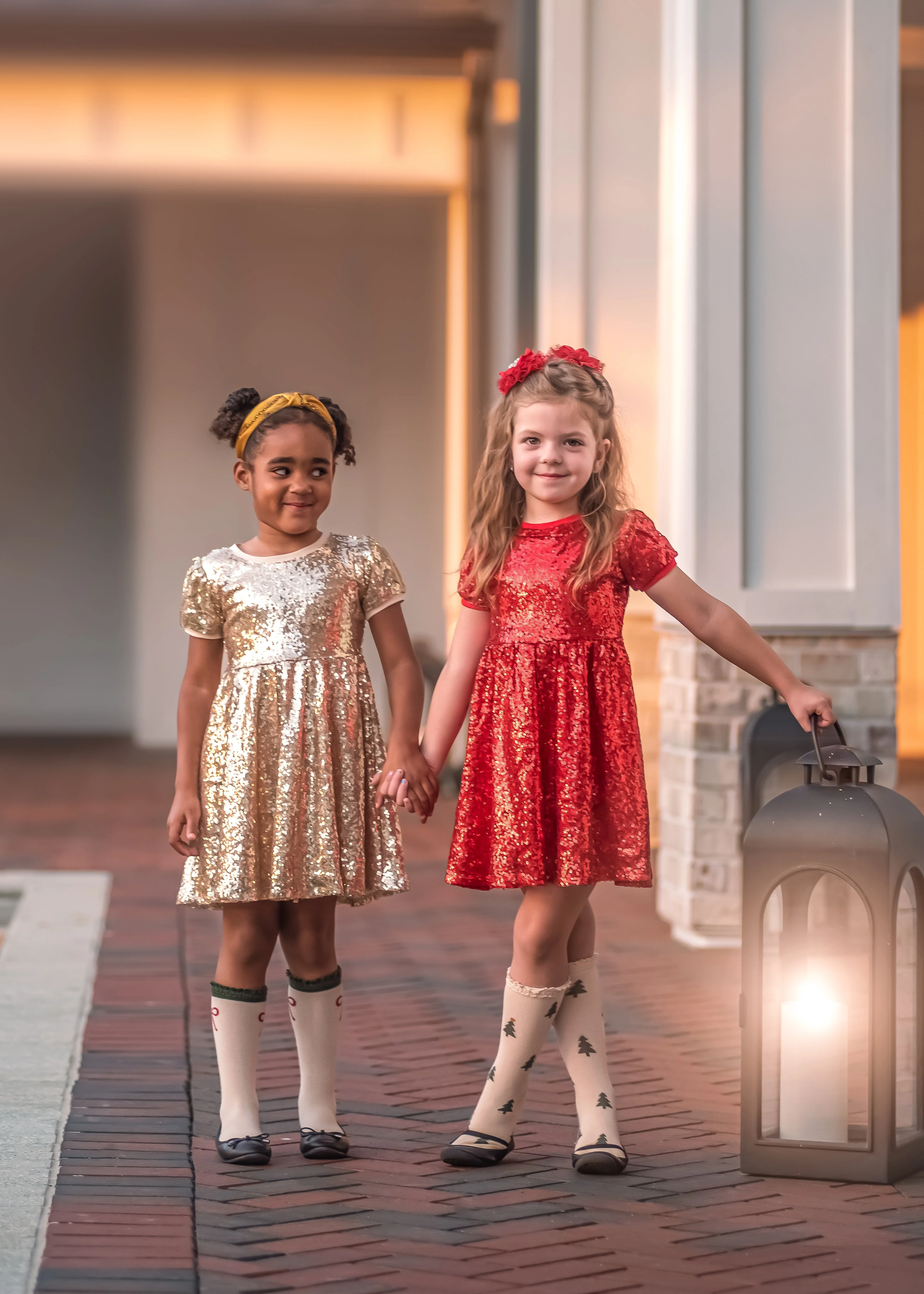 EVA GOLD SPARKLE DRESS