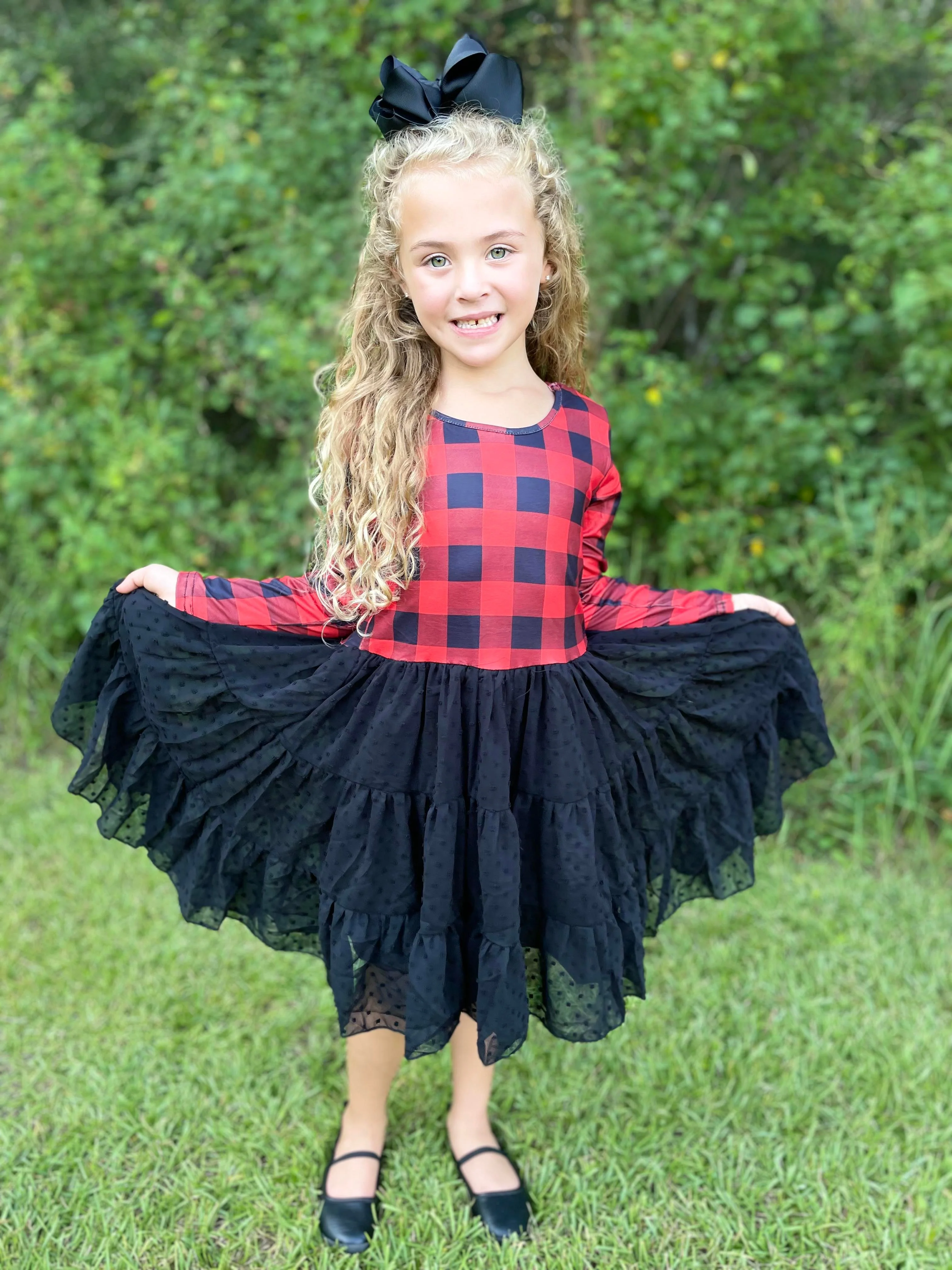 BUFFALO PLAID TUTU DRESS
