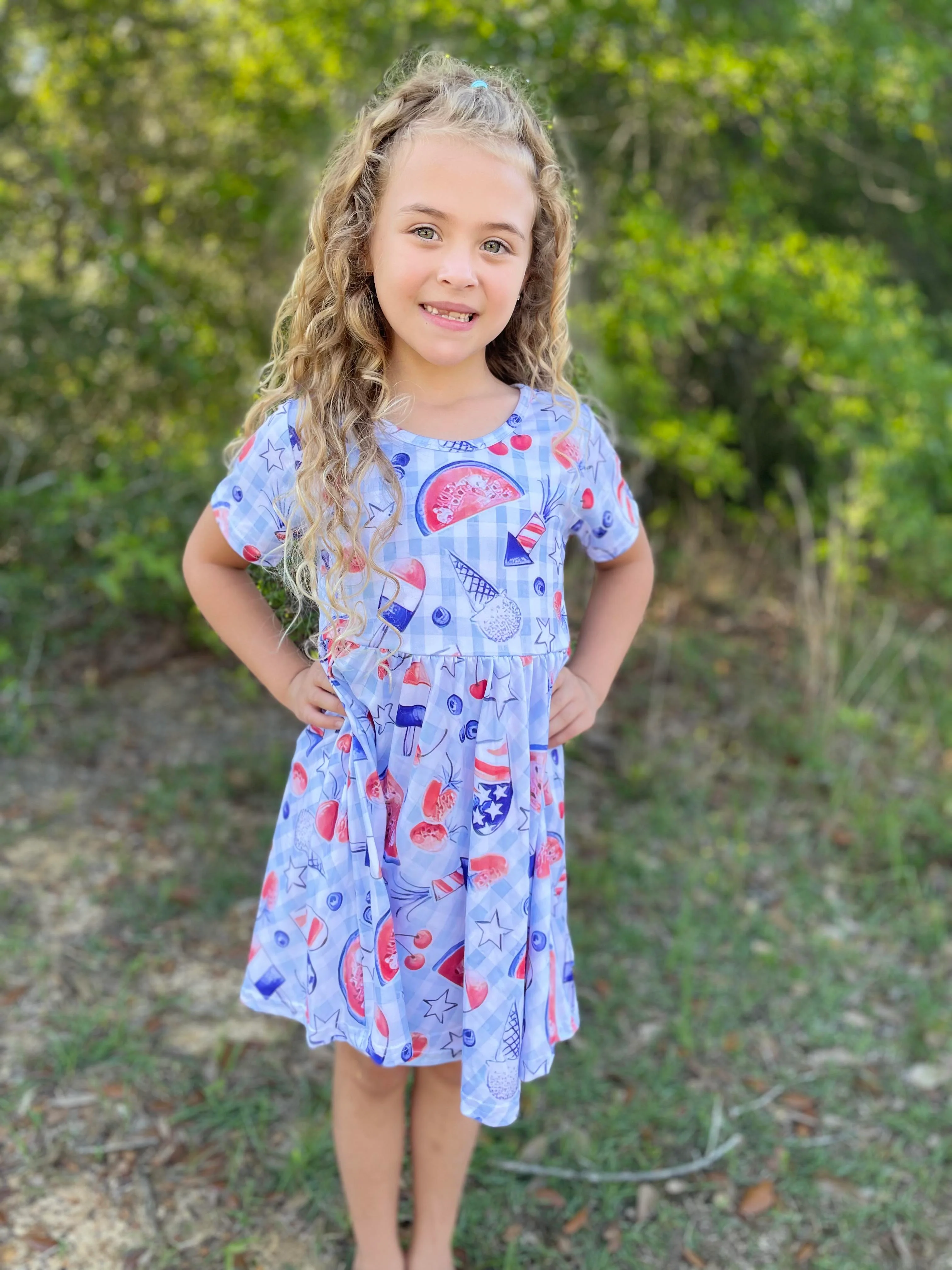 PATRIOTIC PICNIC TWIRL DRESS