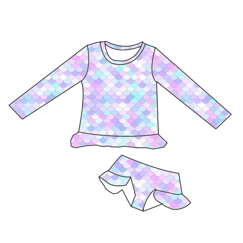 MERMAID SCALES TWO PIECE SWIMSUIT