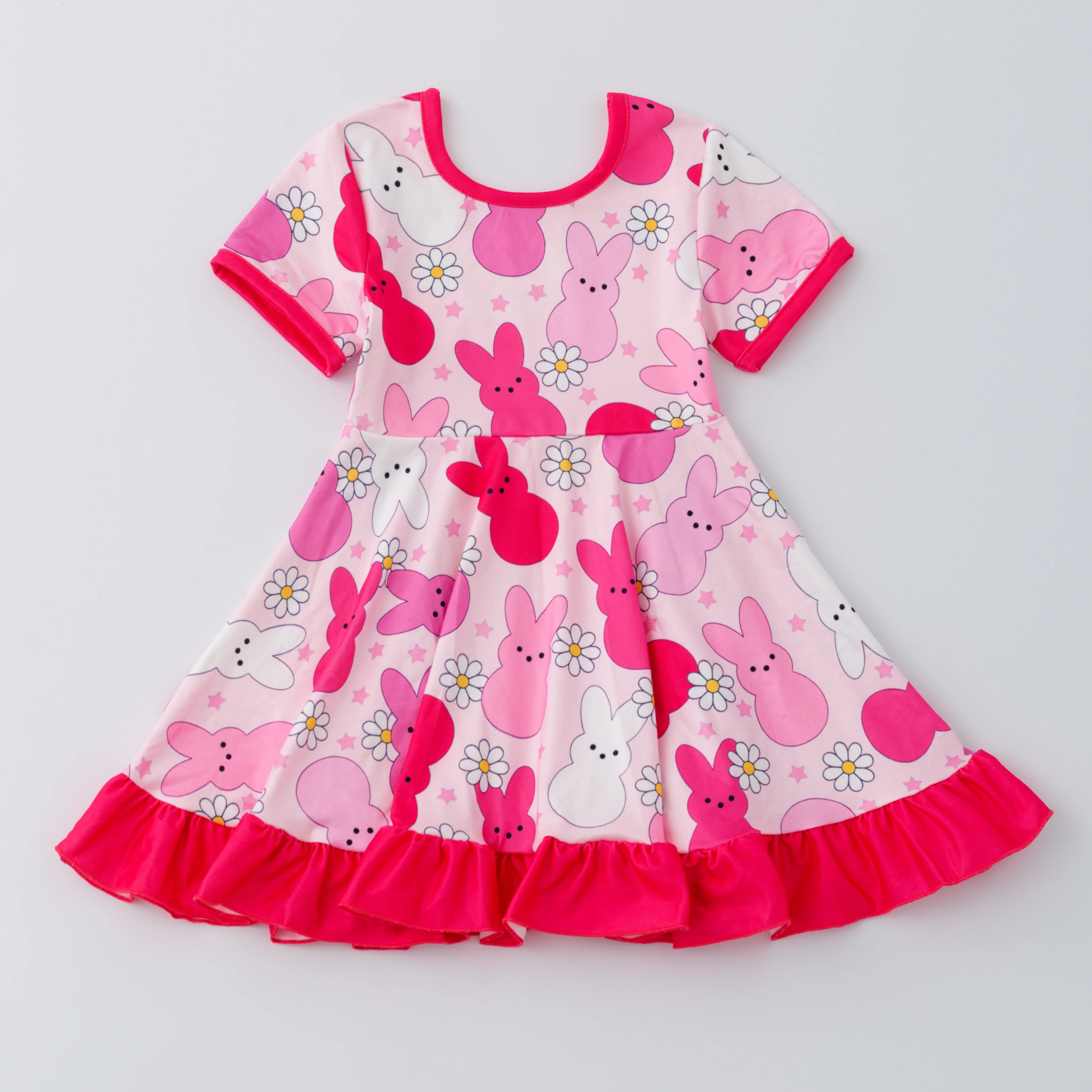 HOT PINK EASTER BUNNY DRESS
