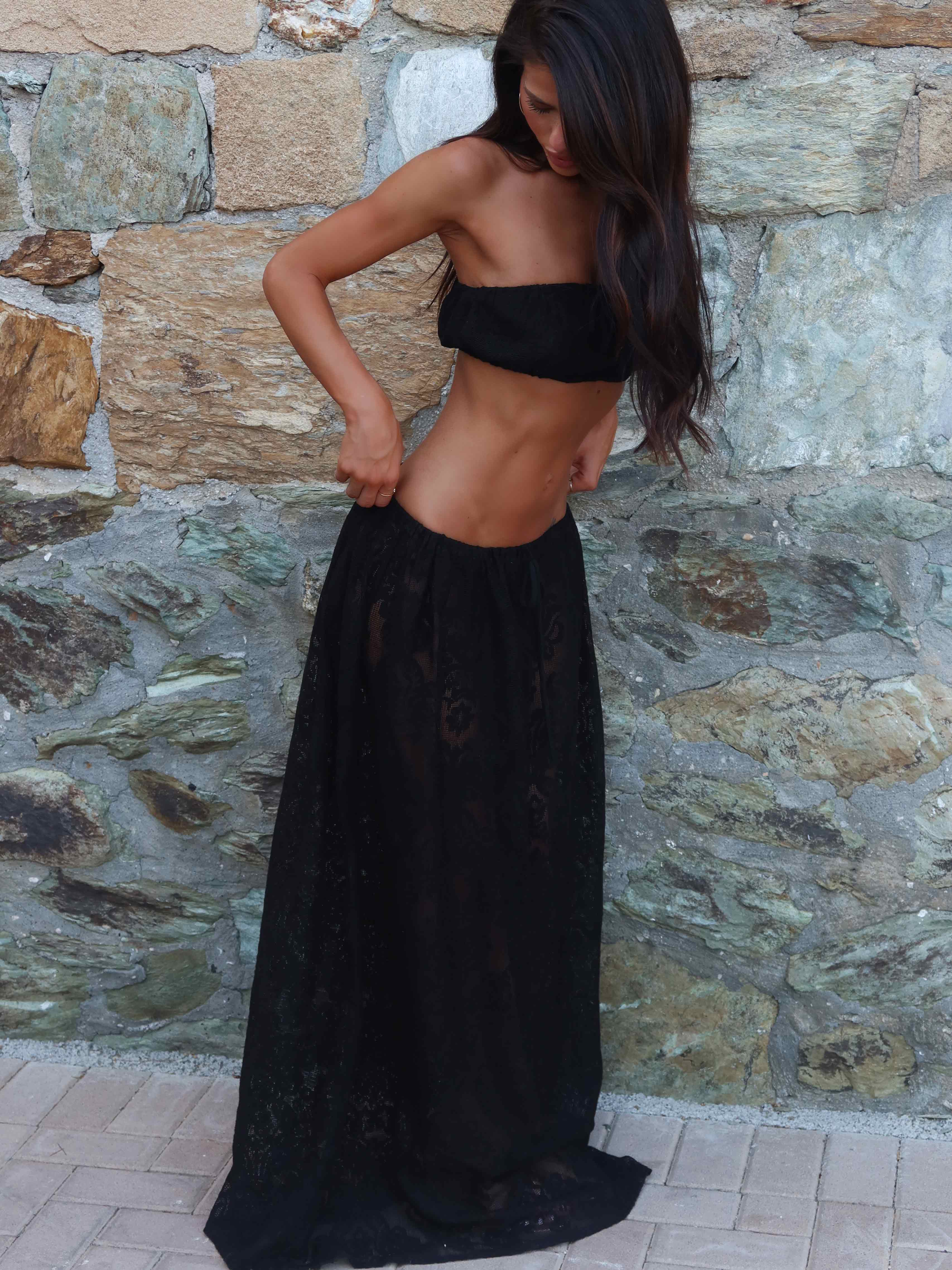 SOREN MAXI SKIRT BLACK