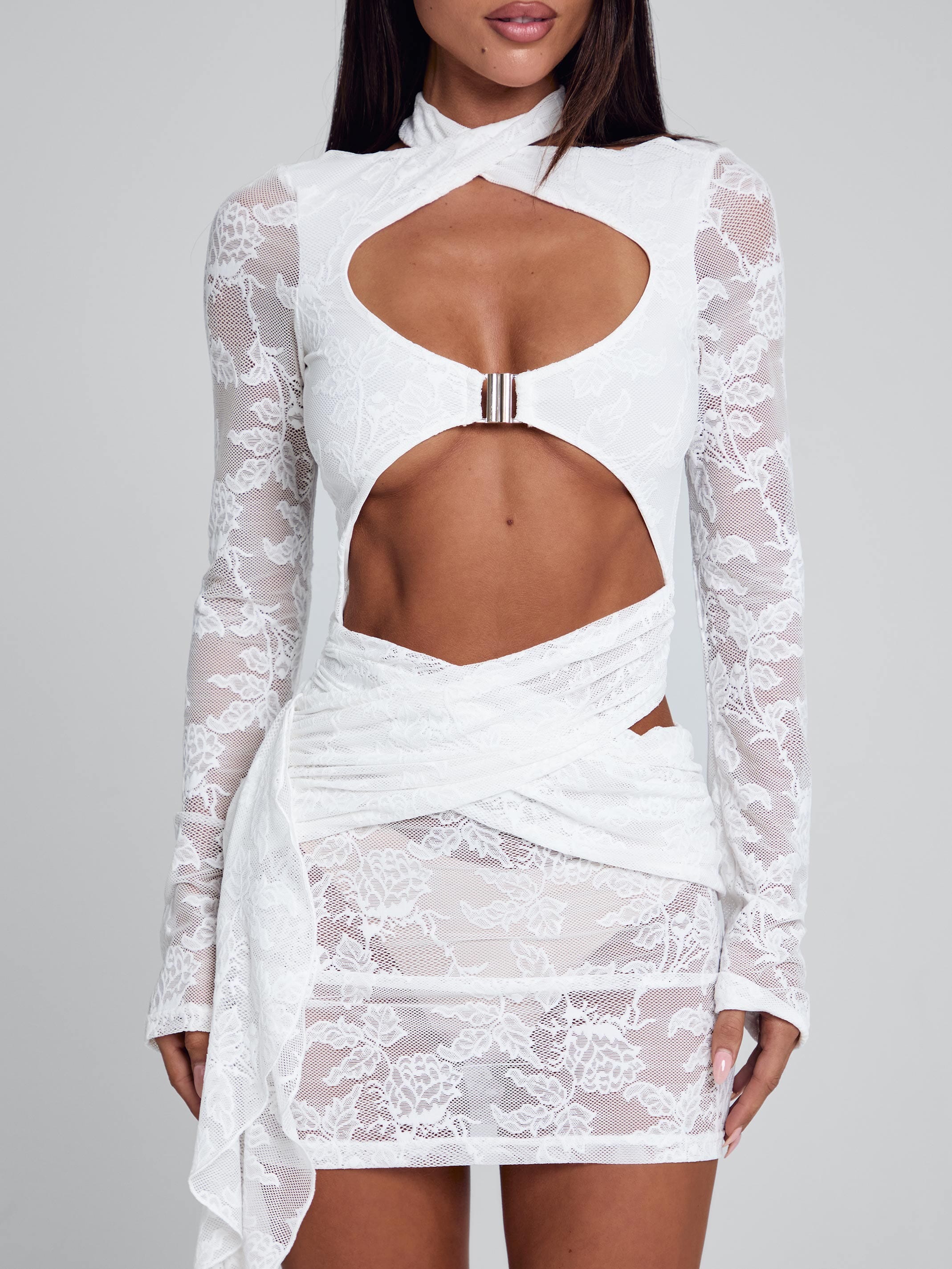 CLEMENTINE MINI DRESS WHITE