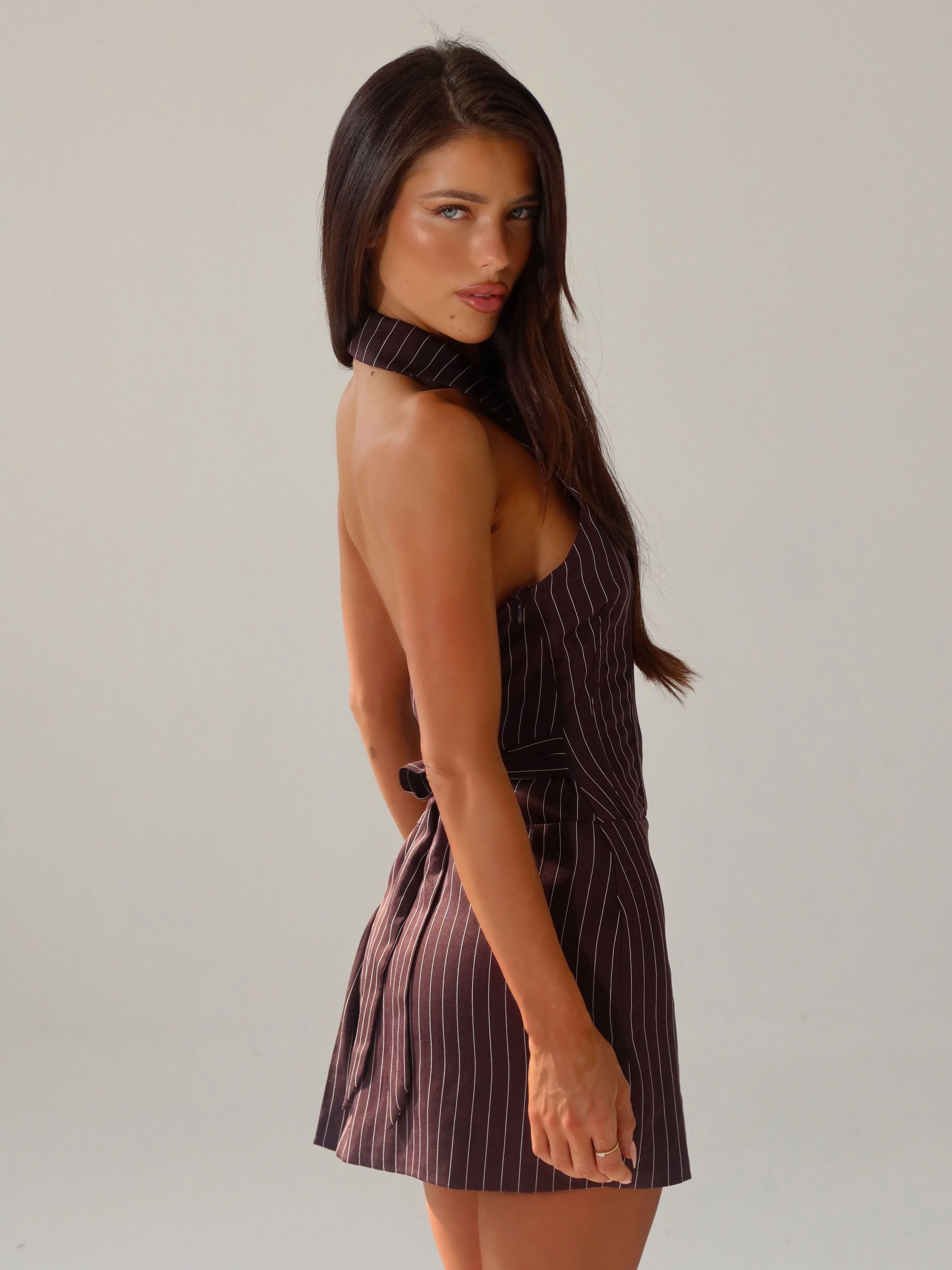 MAXII MINI DRESS BROWN