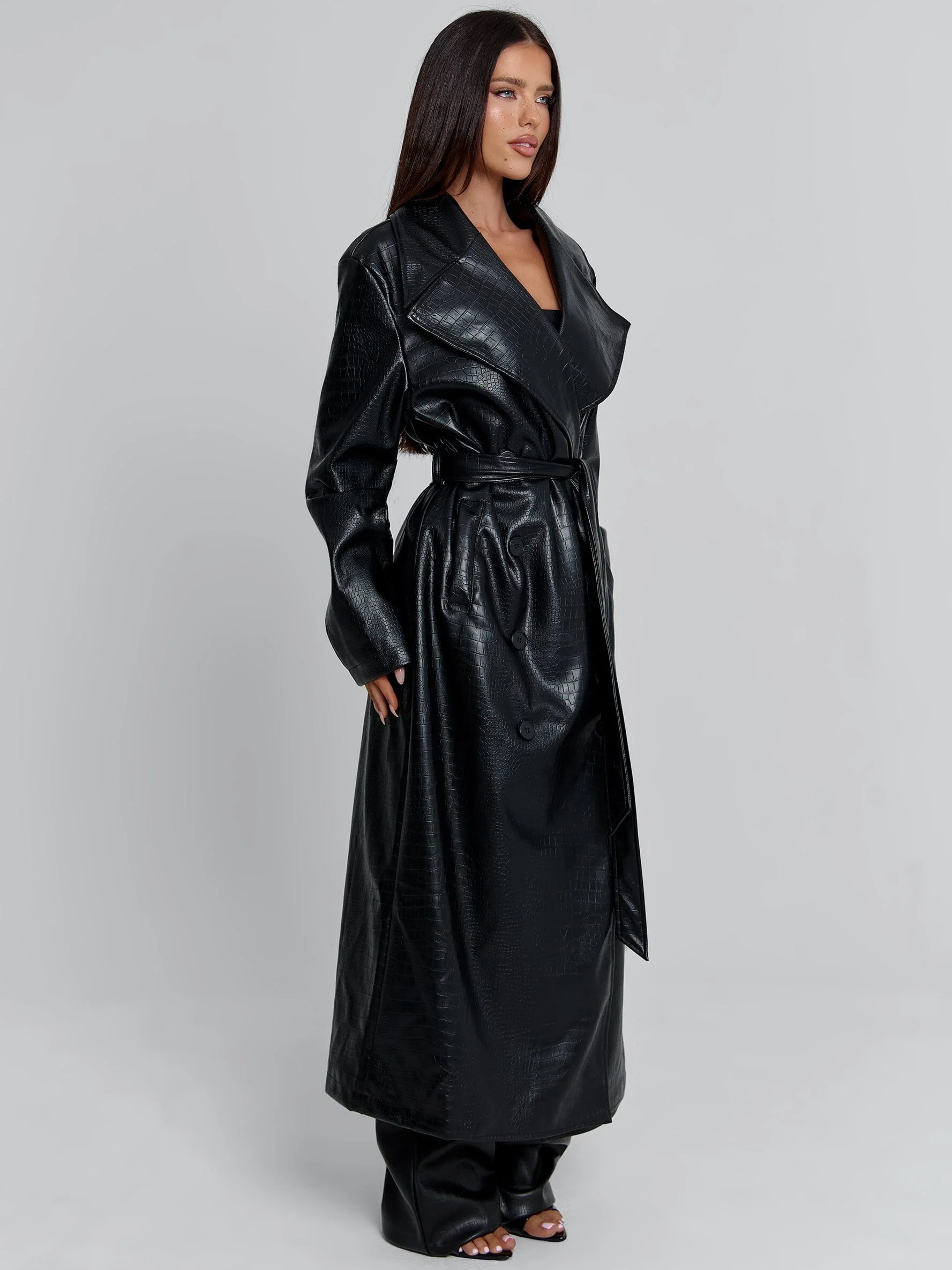 NOLITA TRENCH COAT BLACK