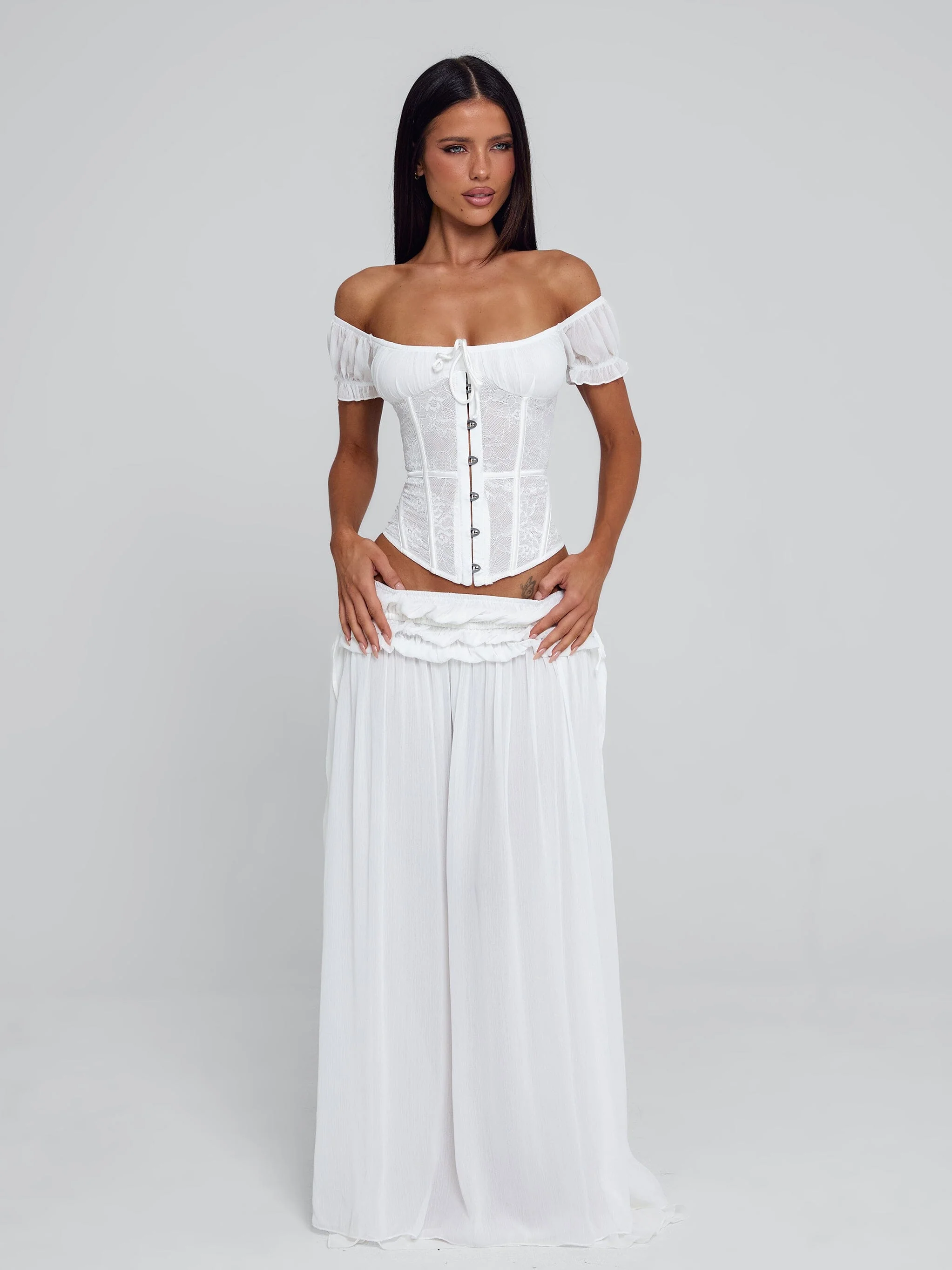LUBELA CORSET TOP WHITE