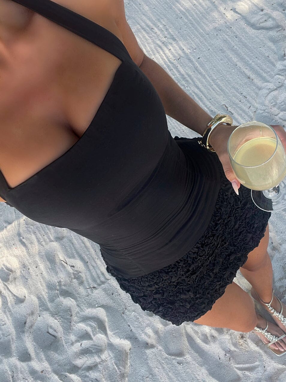 ZOFIA MINI DRESS BLACK