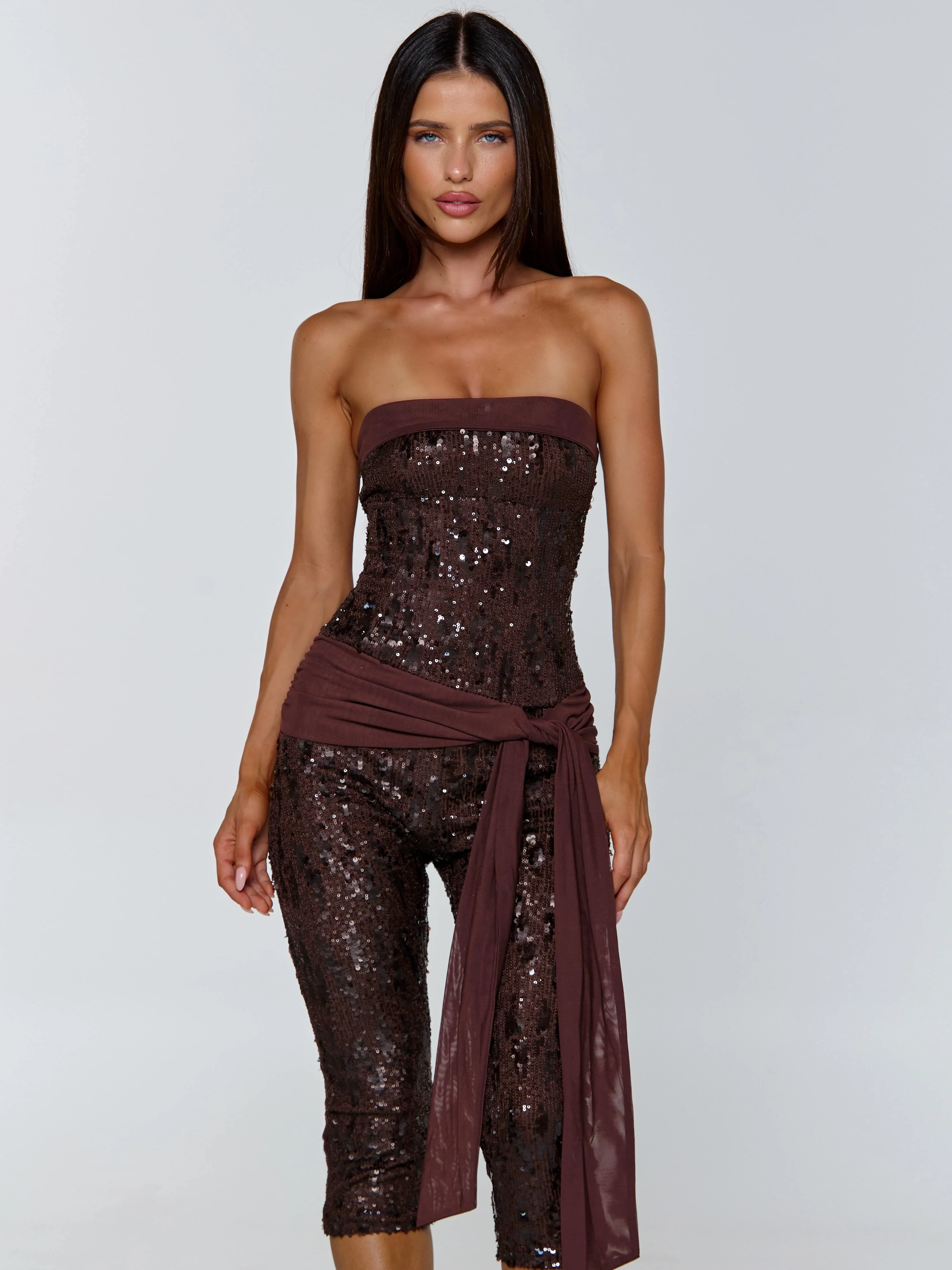 MARIELLA JUMPSUIT CHOCOLATE