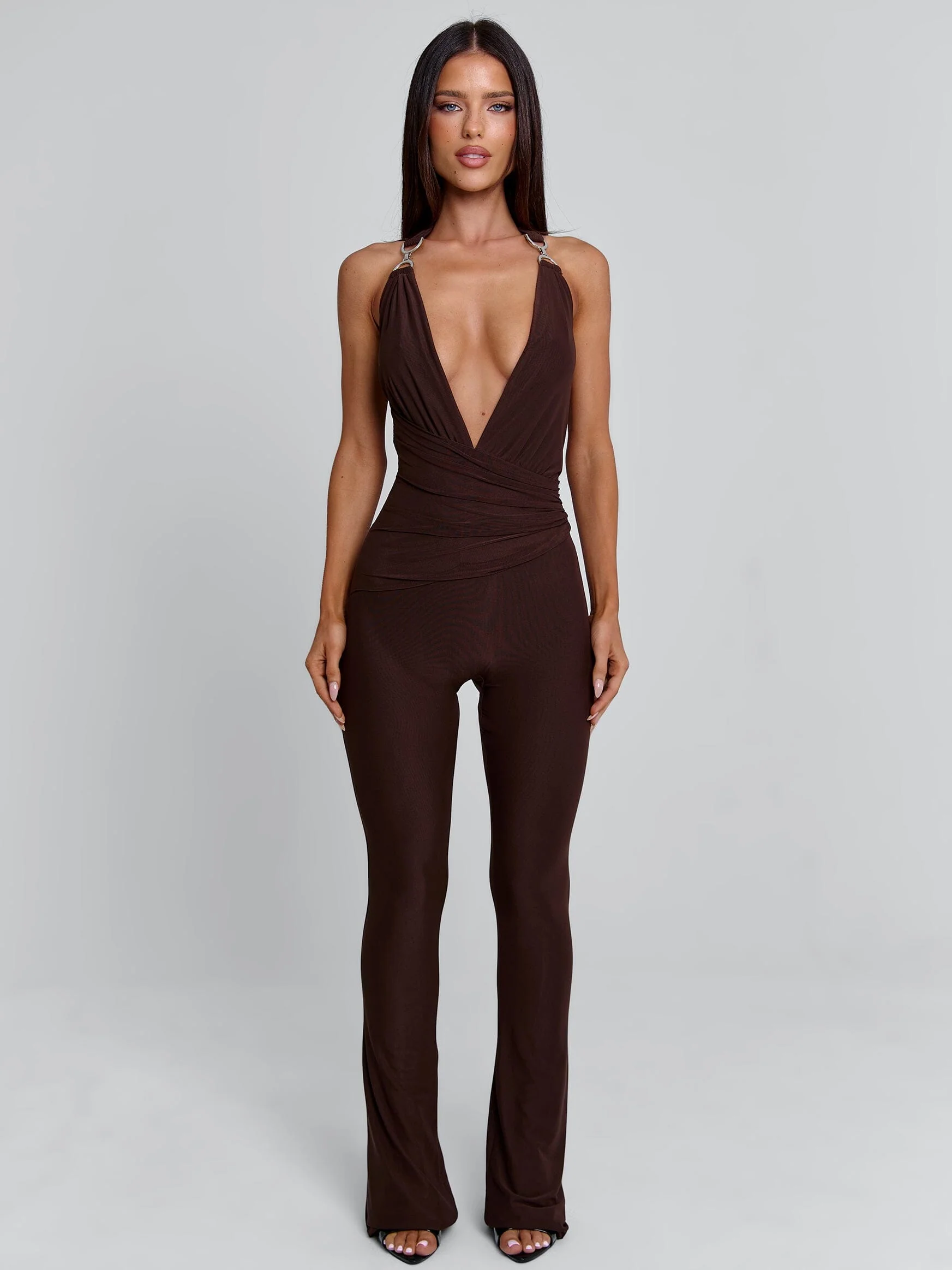CARYS JUMPSUIT CHOCOLATE