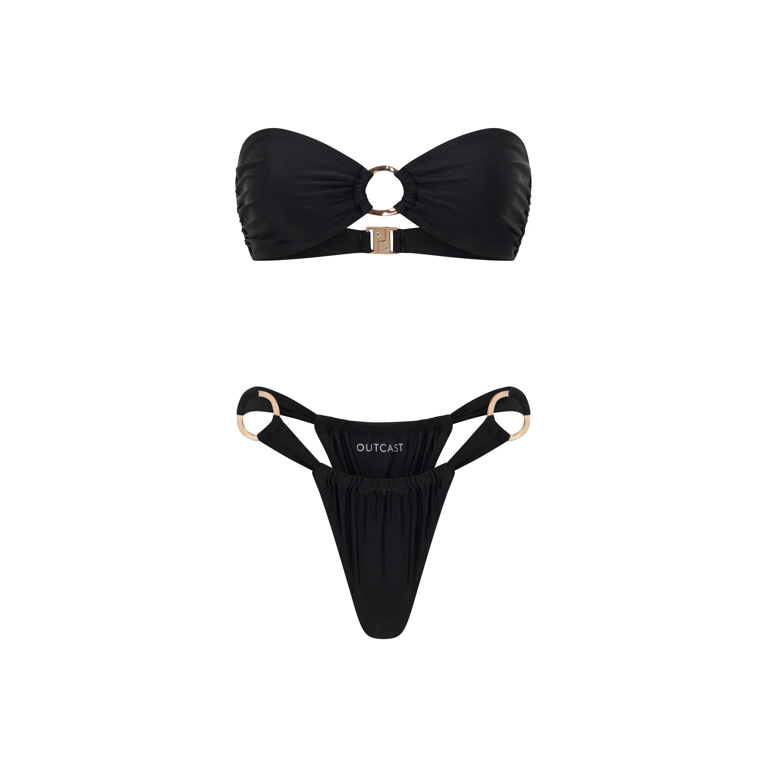 DENVER BIKINI TOP BLACK