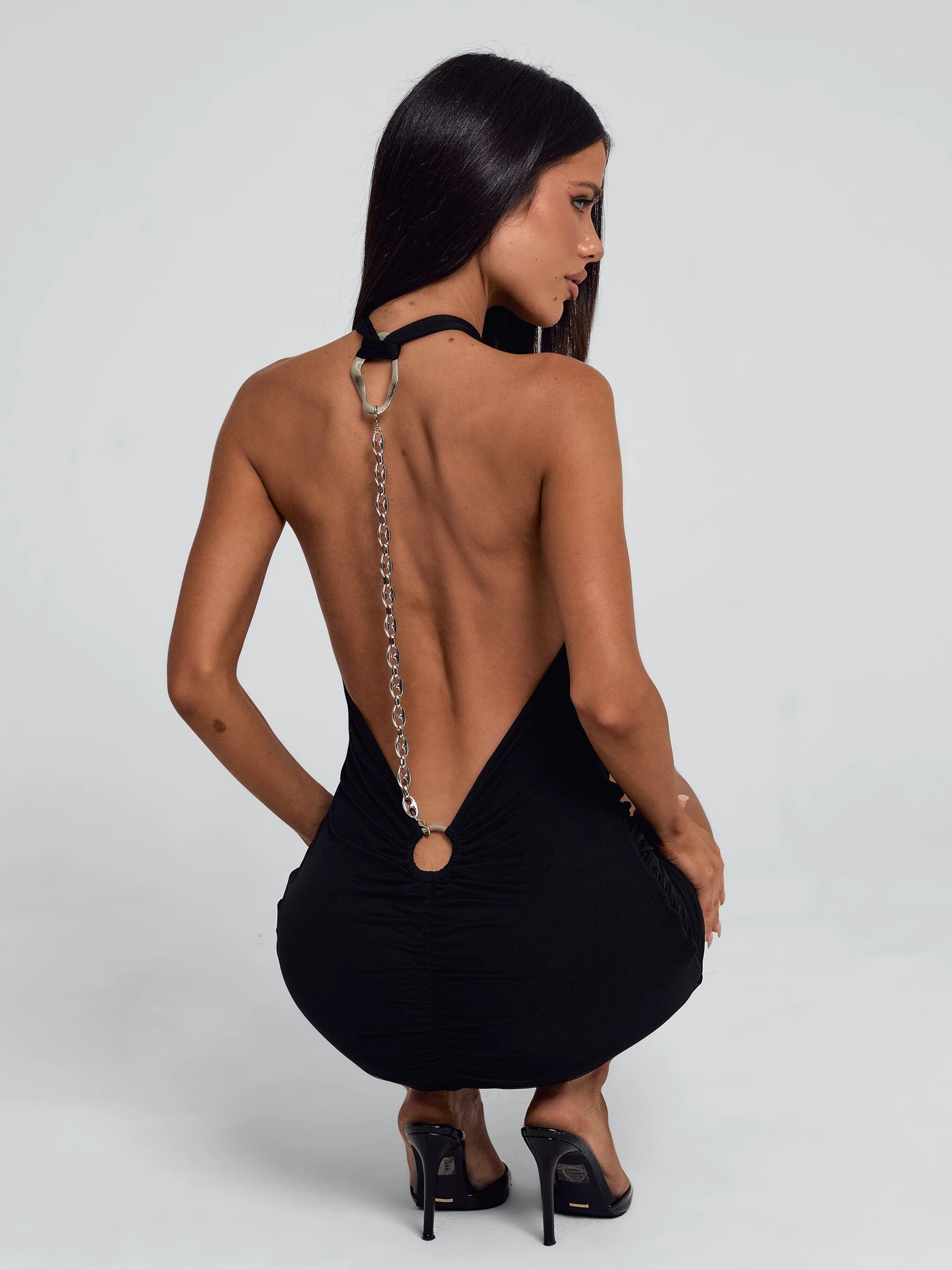 SHANTI MINI DRESS BLACK