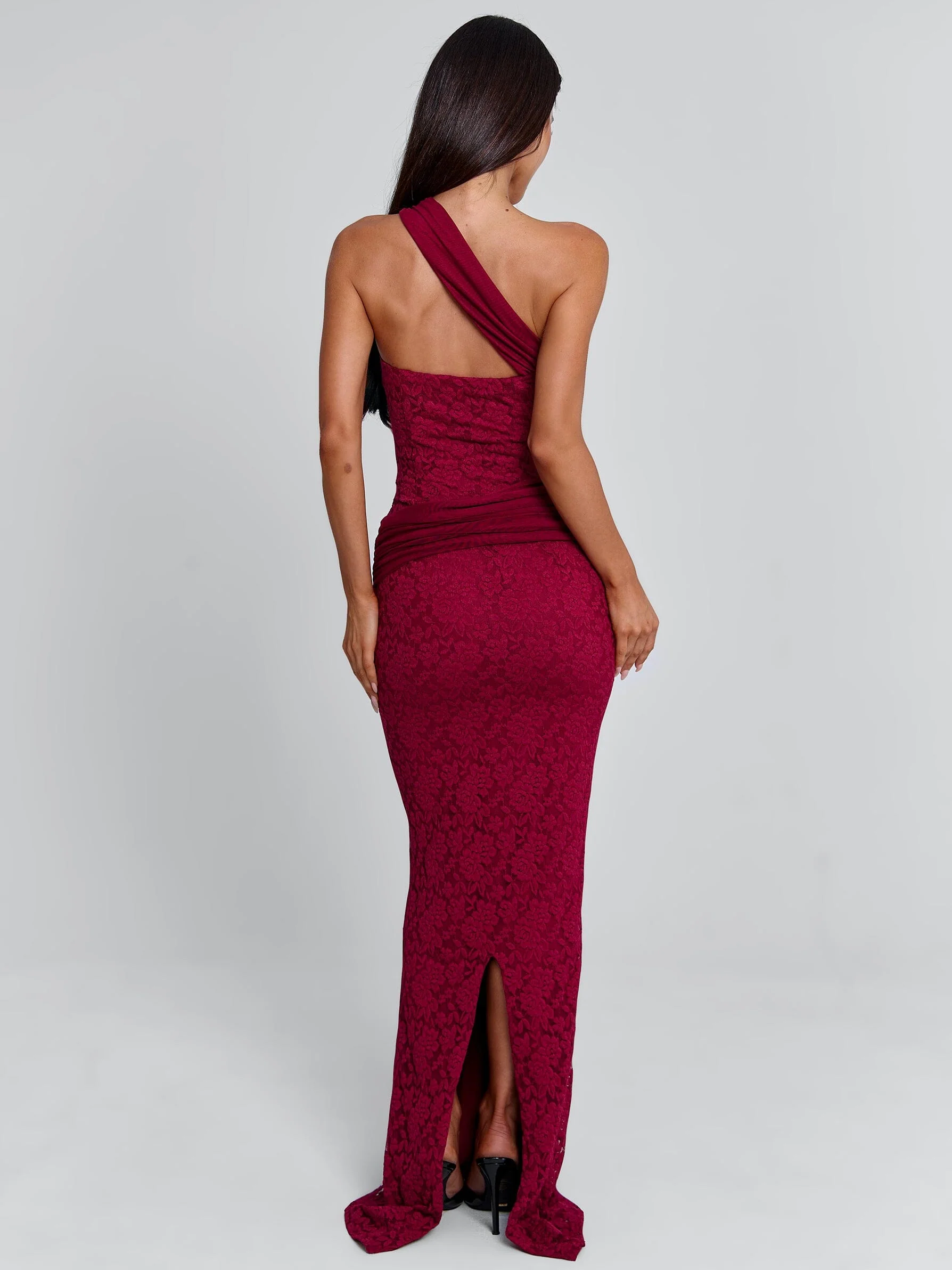 IRMA MAXI DRESS BURGUNDY