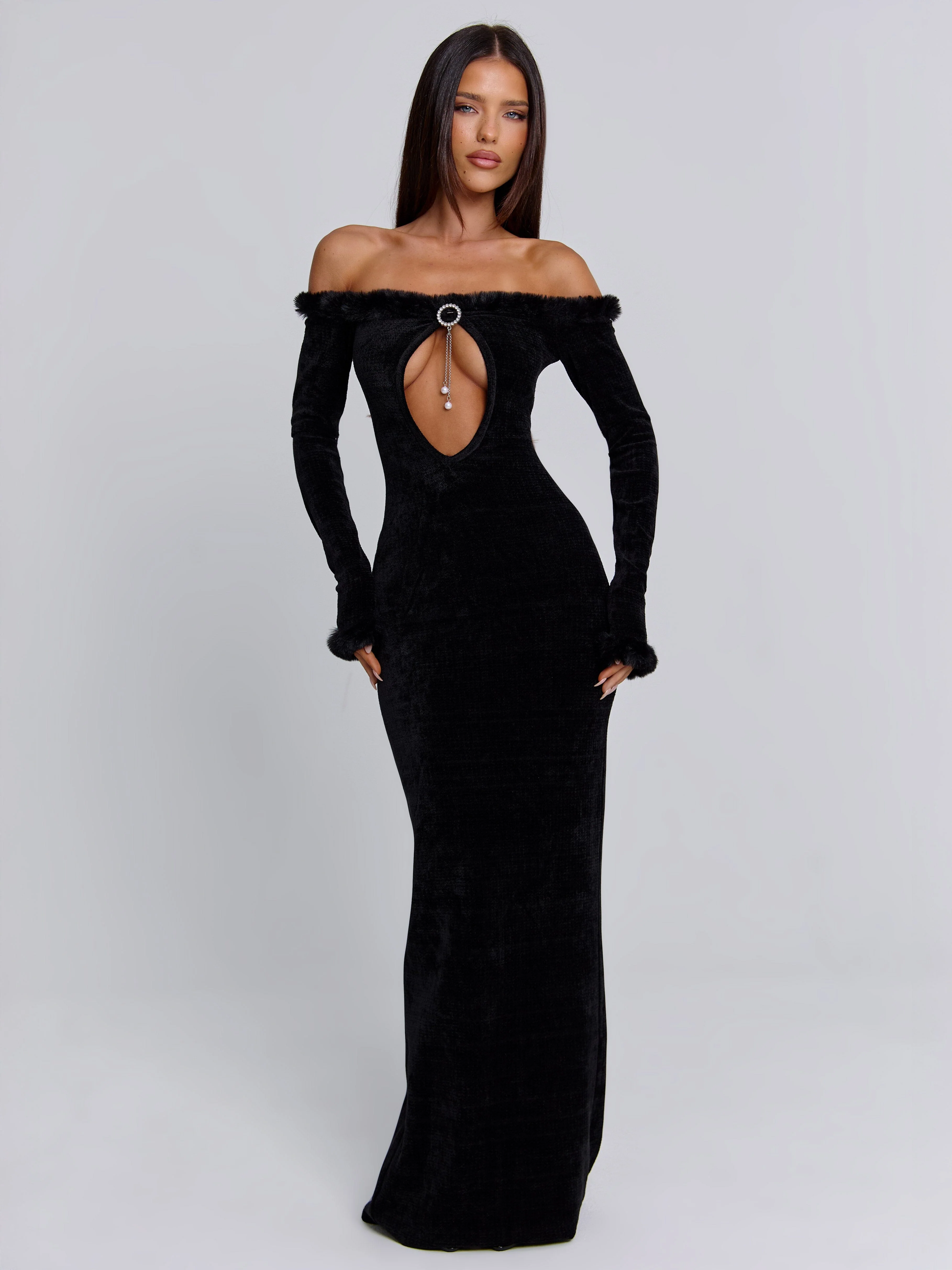 SENRAH MAXI DRESS BLACK