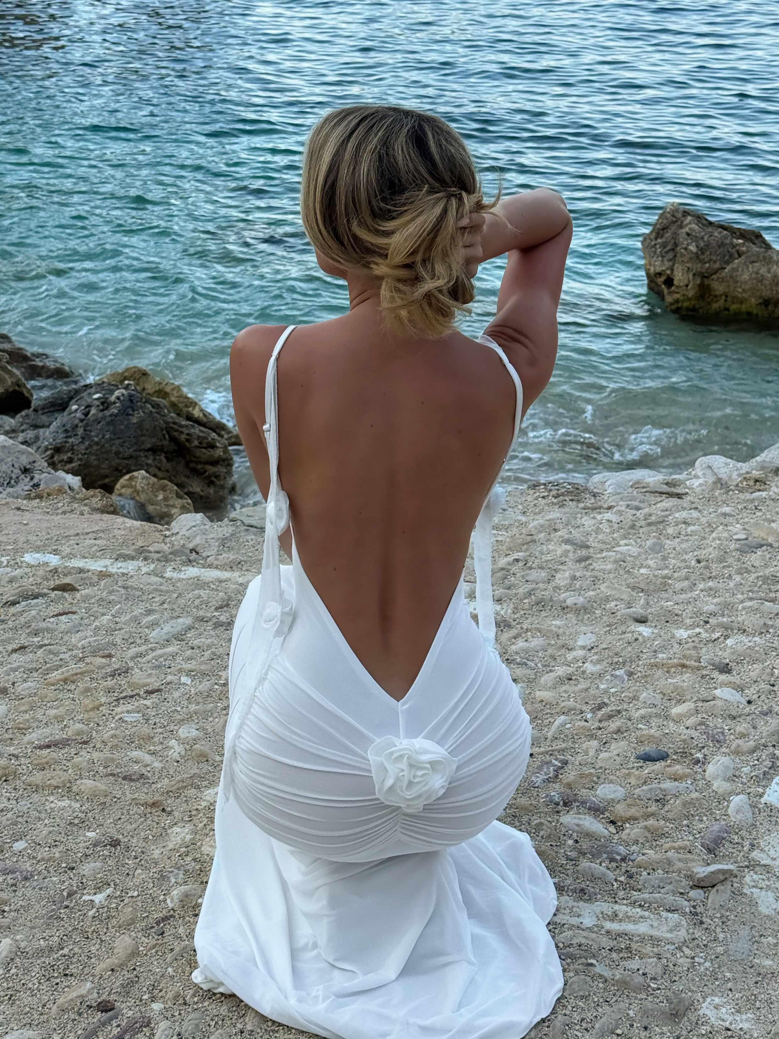 LOUIANNA MAXI DRESS BRIGHT WHITE