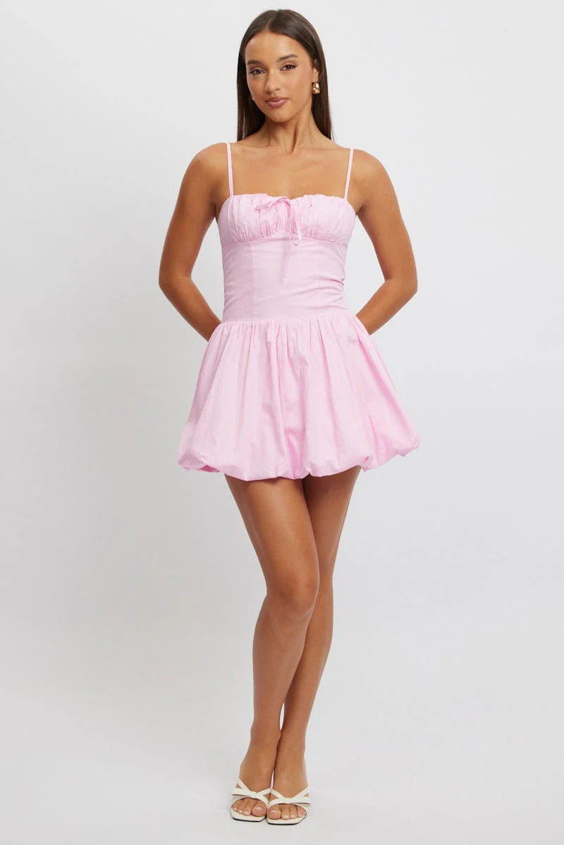 Pink Bubble Dress Mini