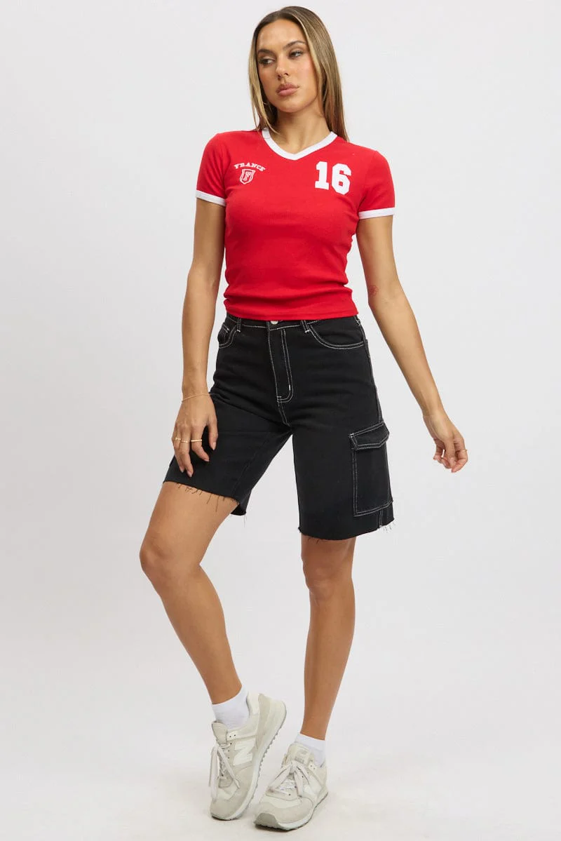 Black Relaxed Shorts