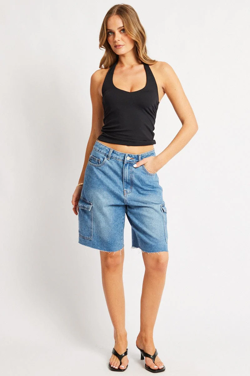 Denim Relaxed Shorts