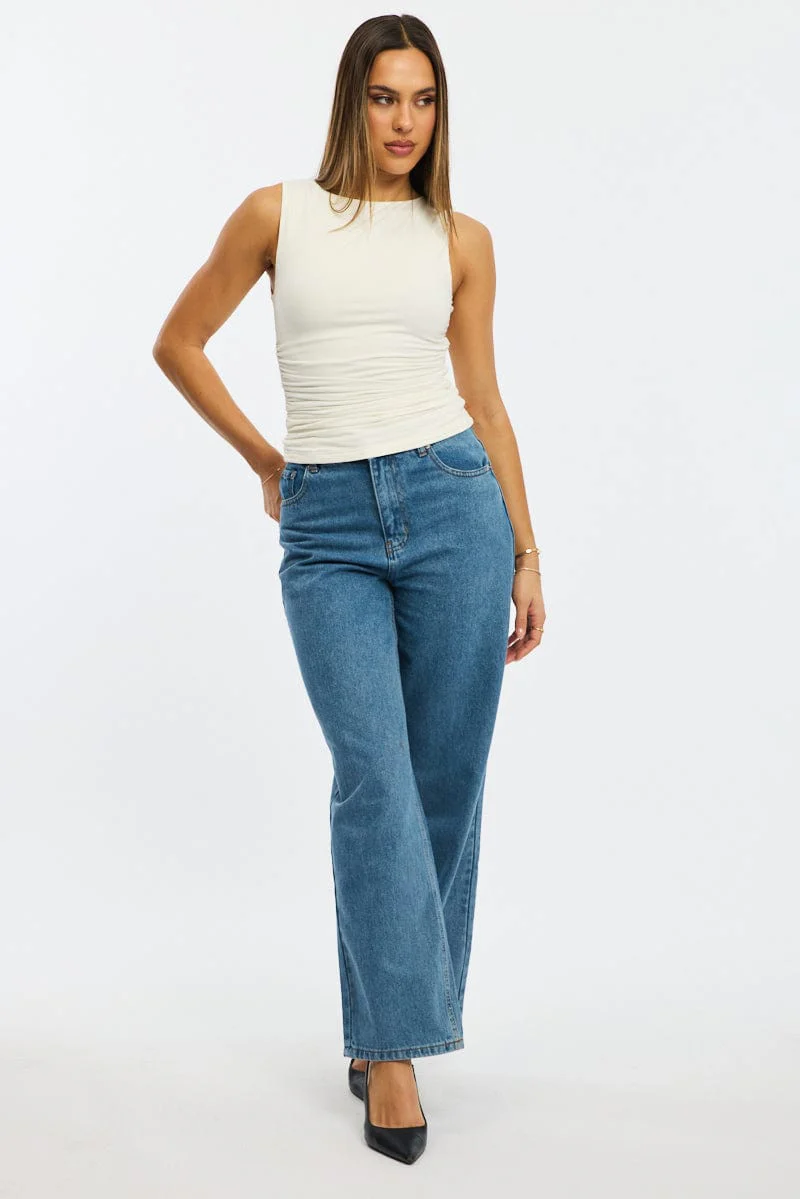 White Supersoft Tank Sleeveless