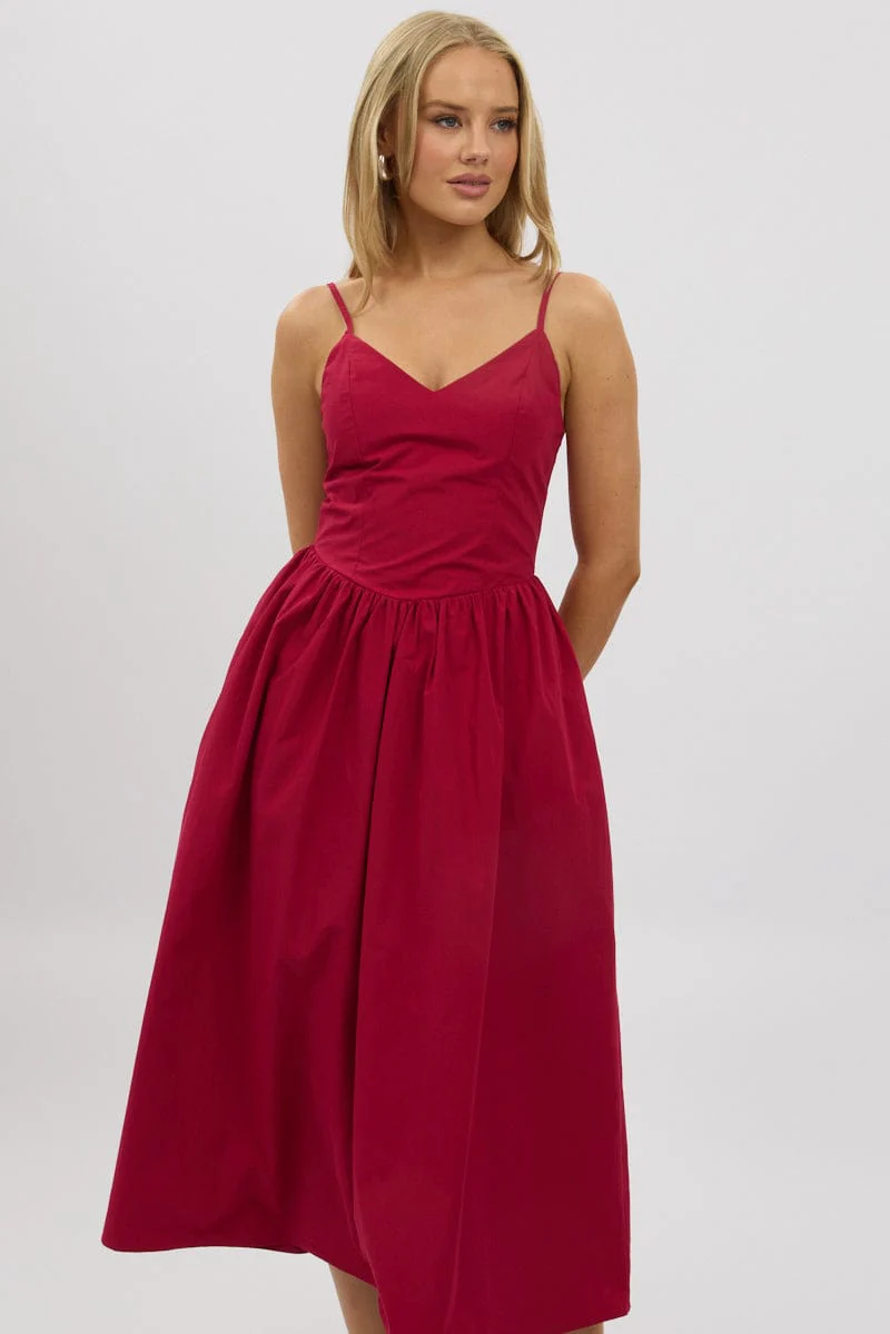 Red Maxi Dress Singlet