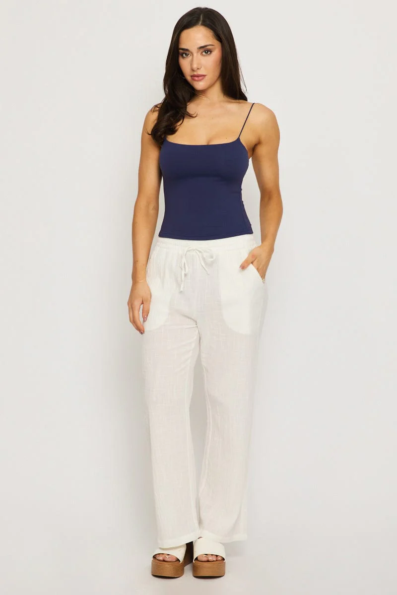 Blue Supersoft Singlet Double Layer