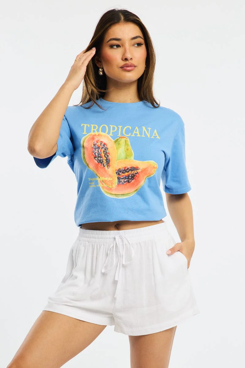 White Shorts Elasticated Waist