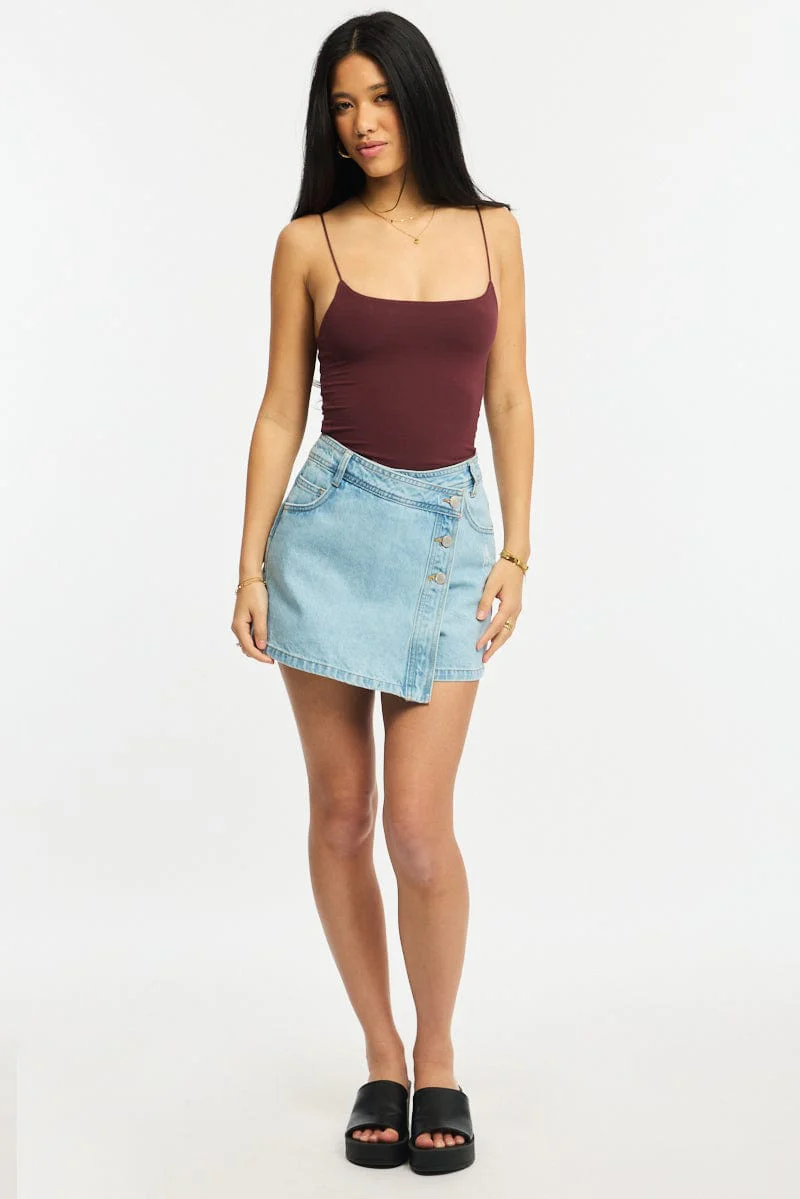 Brown Supersoft Singlet Double Layer