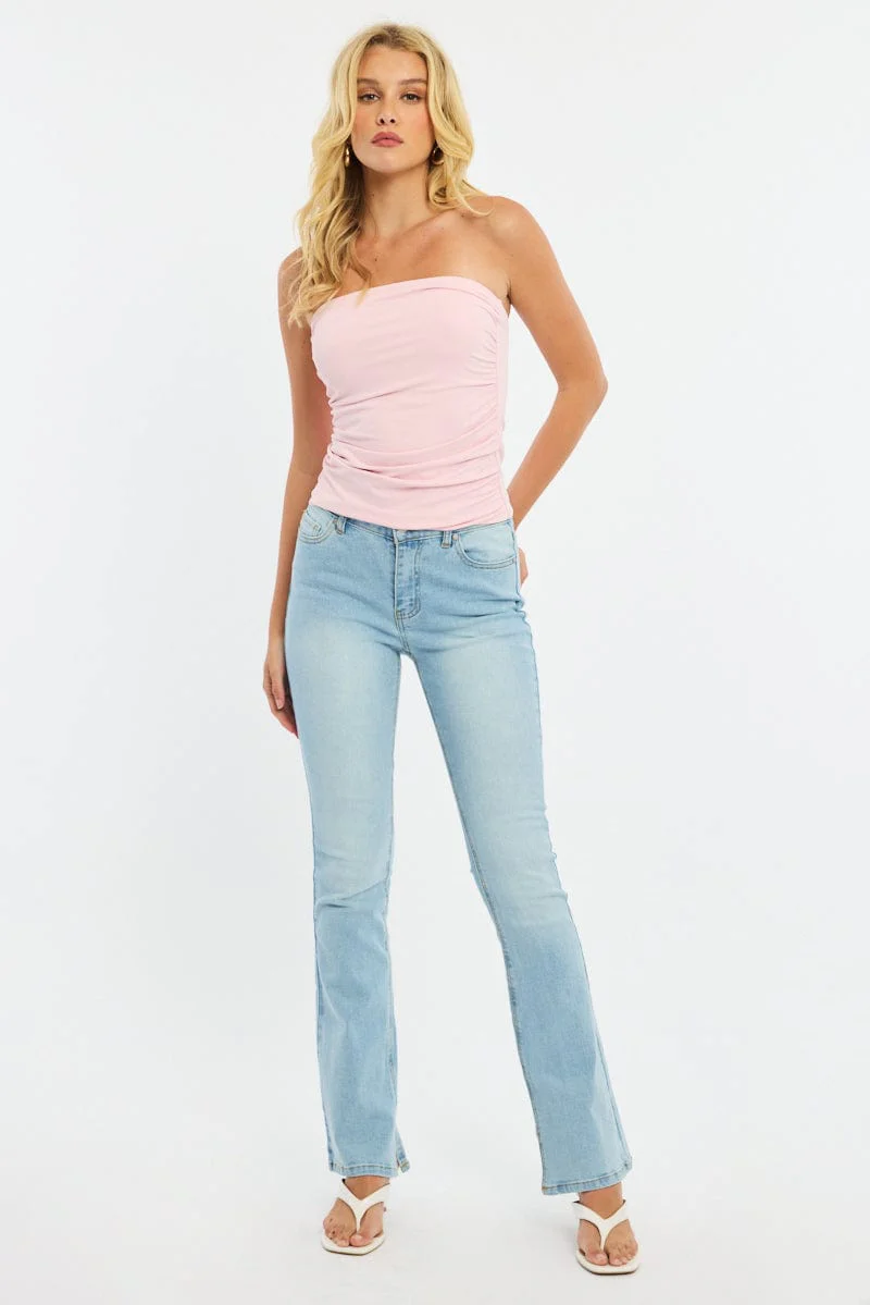Pink Supersoft Bandeau Top