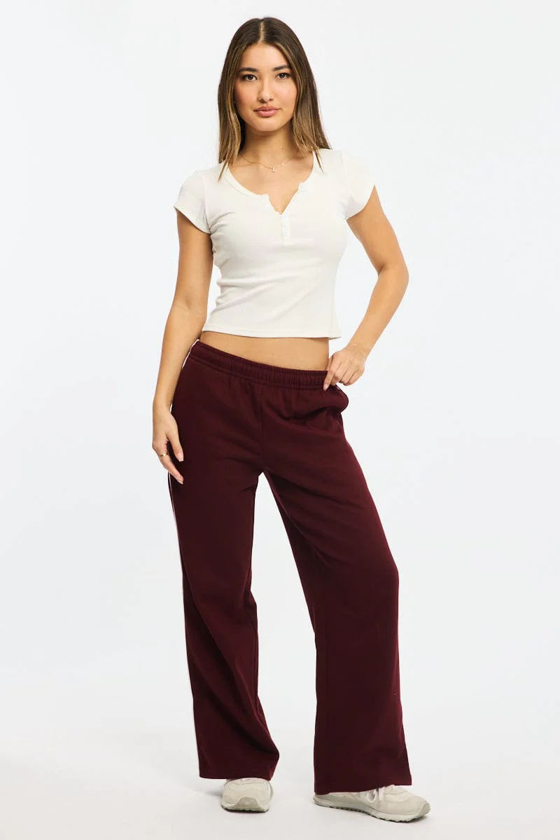 White Button Down Tee Short Sleeve Rib