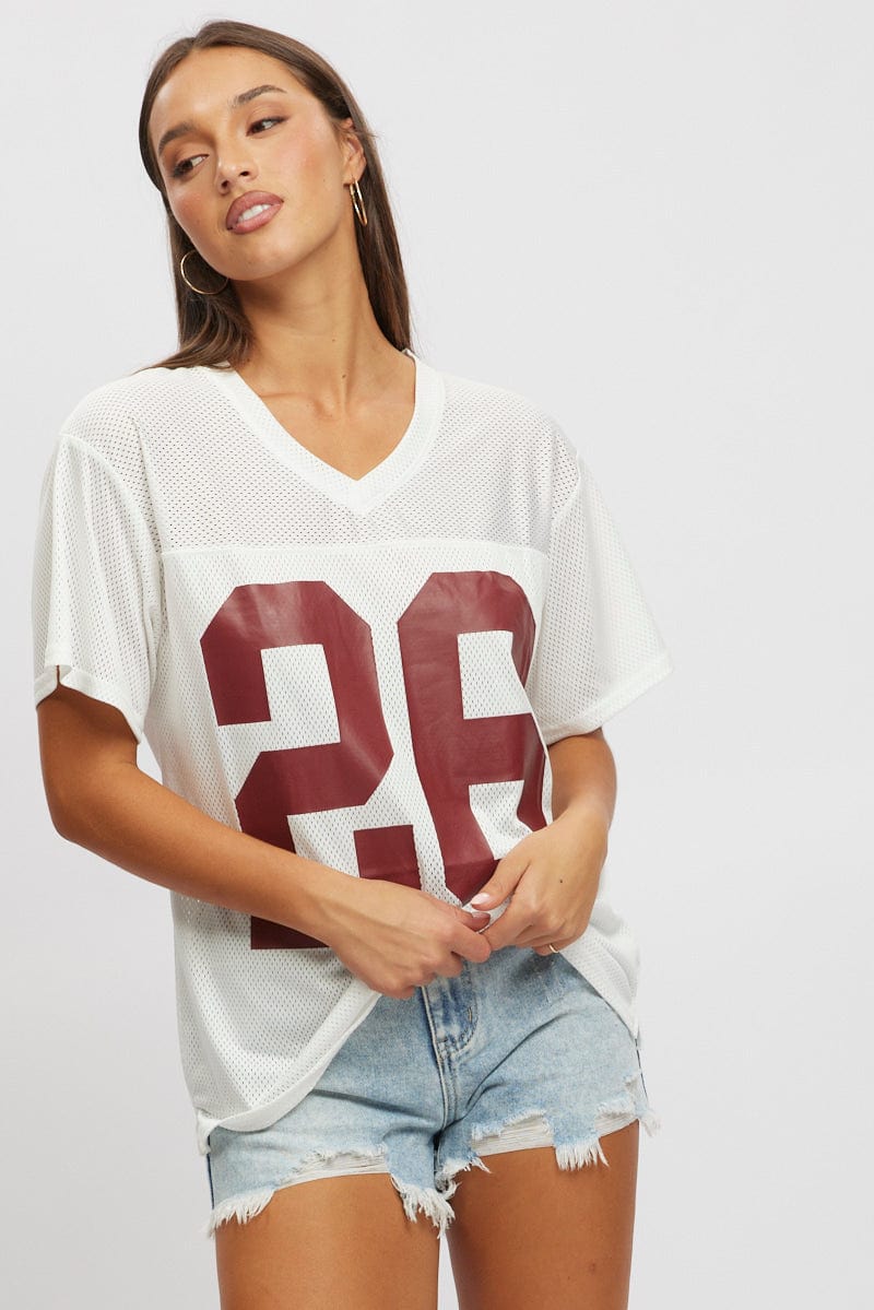 White Sport Tee Short Sleeve