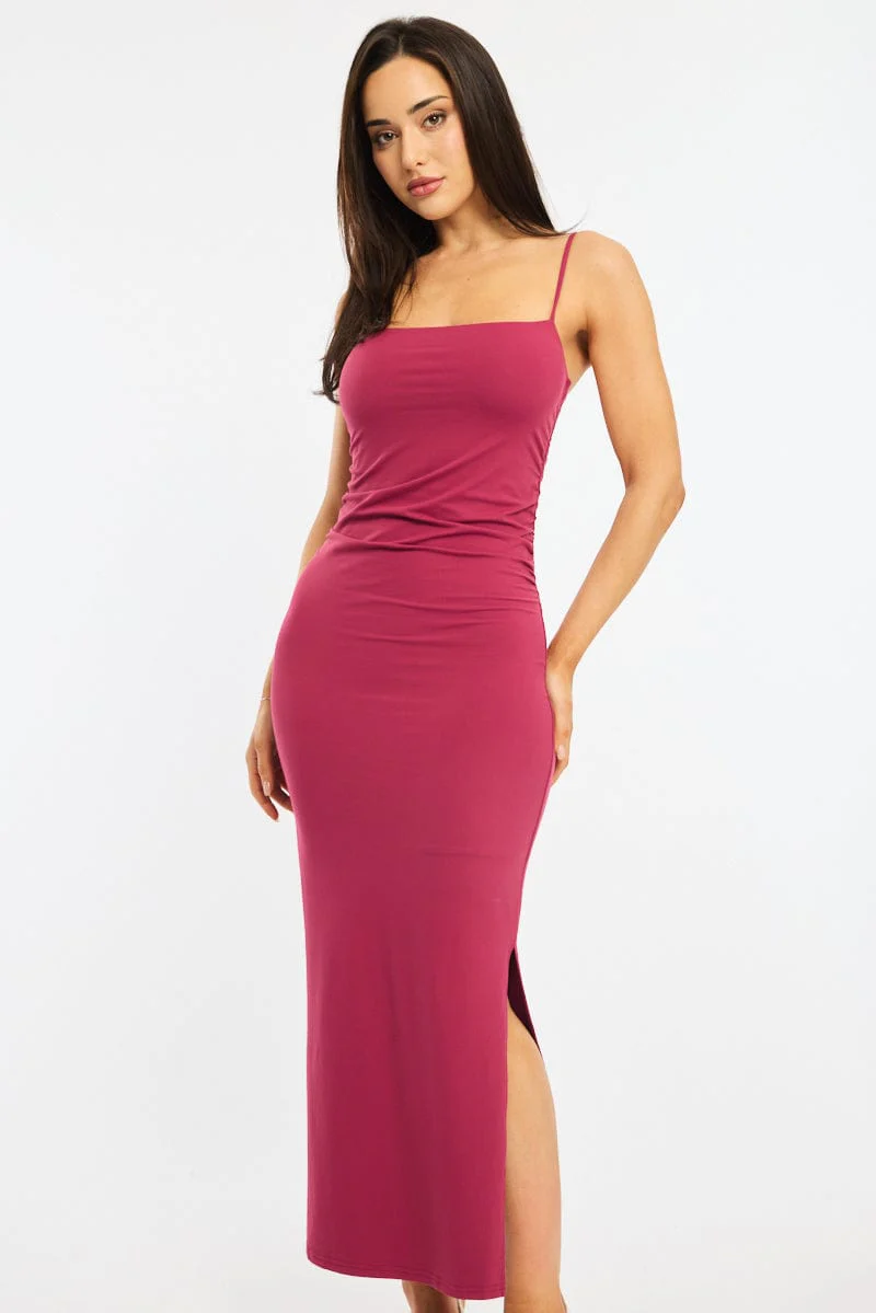 Red Bodycon Dress Maxi