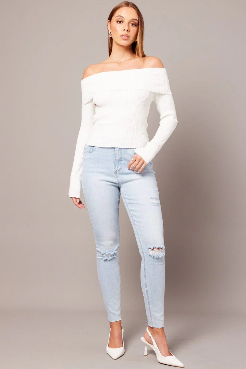 Denim Skinny Jean High Rise