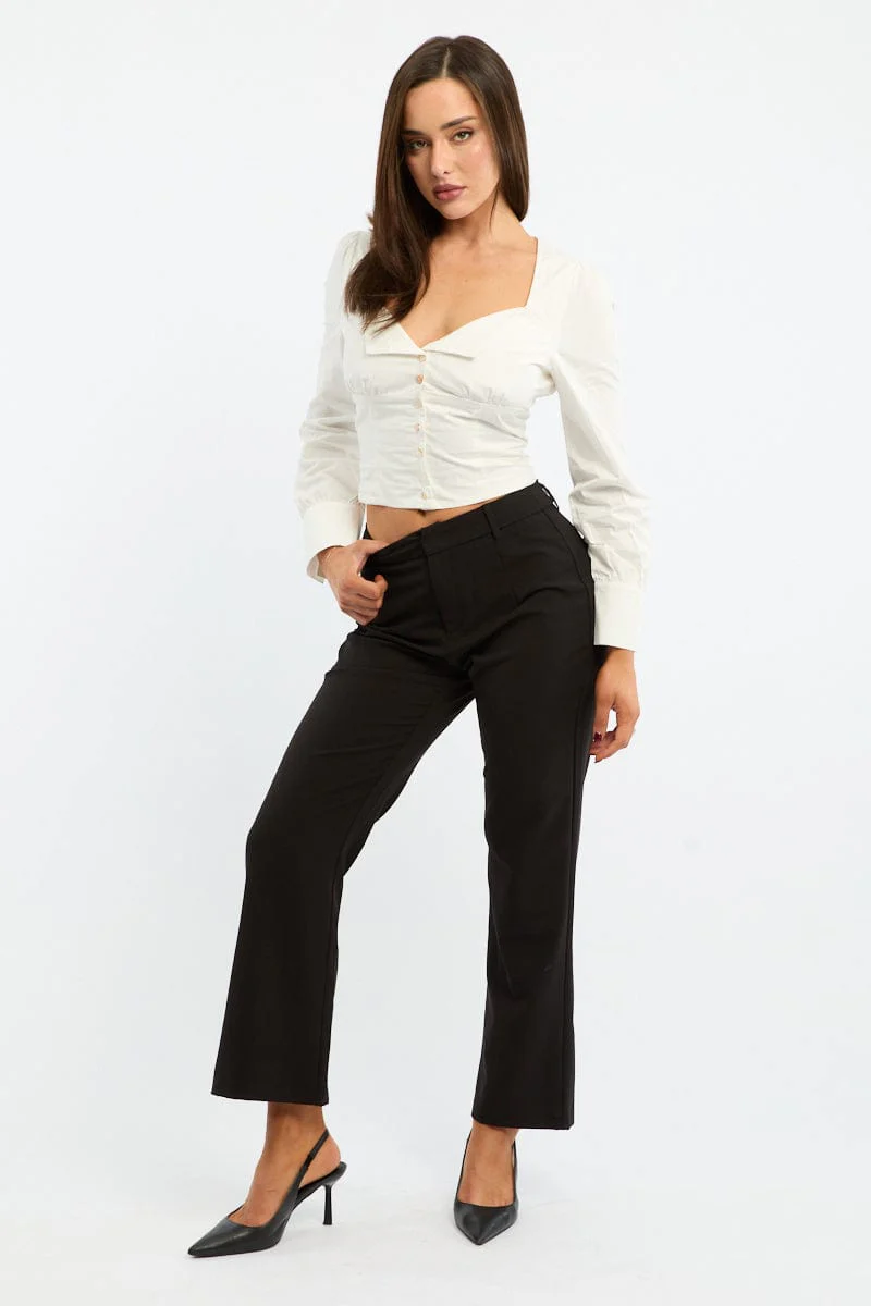 Black Cropped Pants