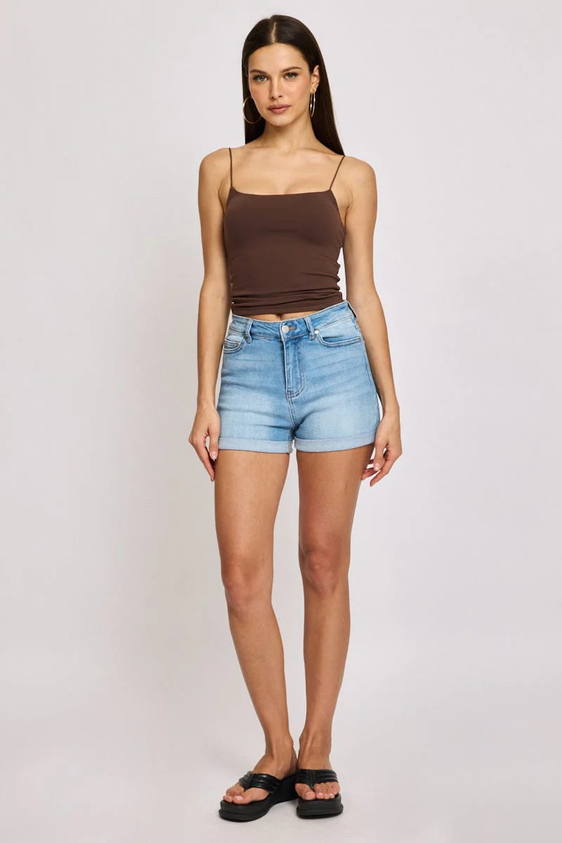 Brown Supersoft Singlet Double Layer