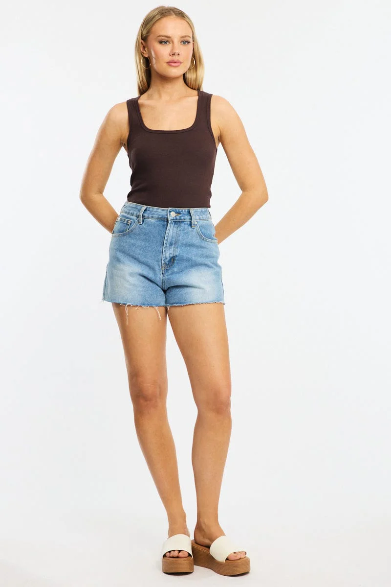 Brown Tank Sleeveless