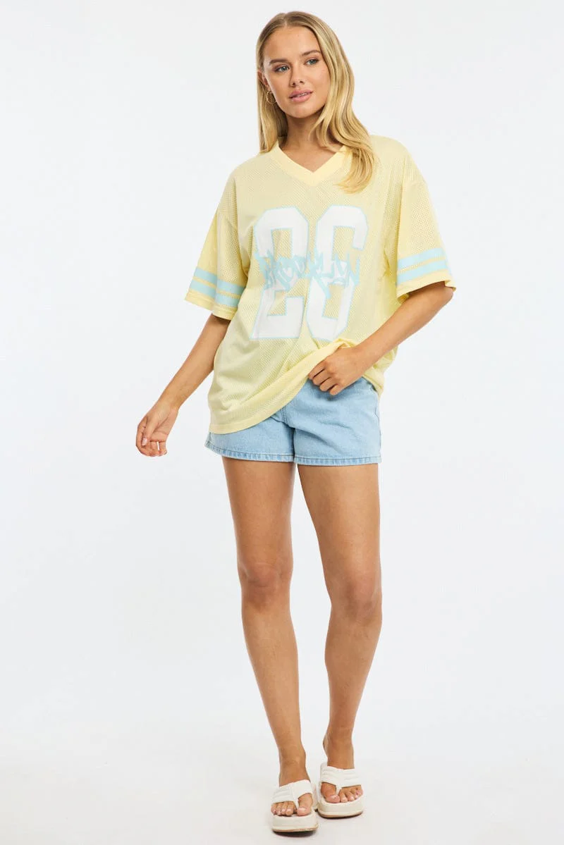 Yellow Sport Tee Short Sleeve