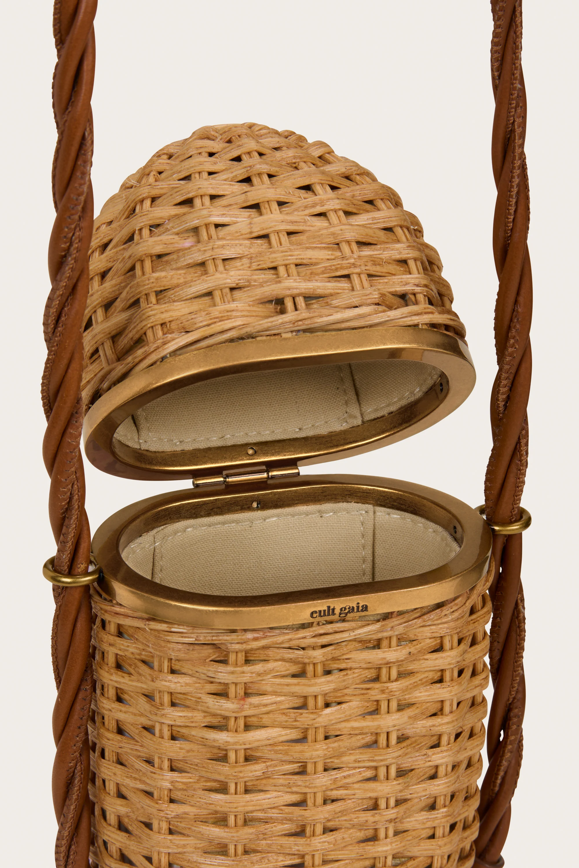 AMULET CLUTCH - TOASTED NATURAL