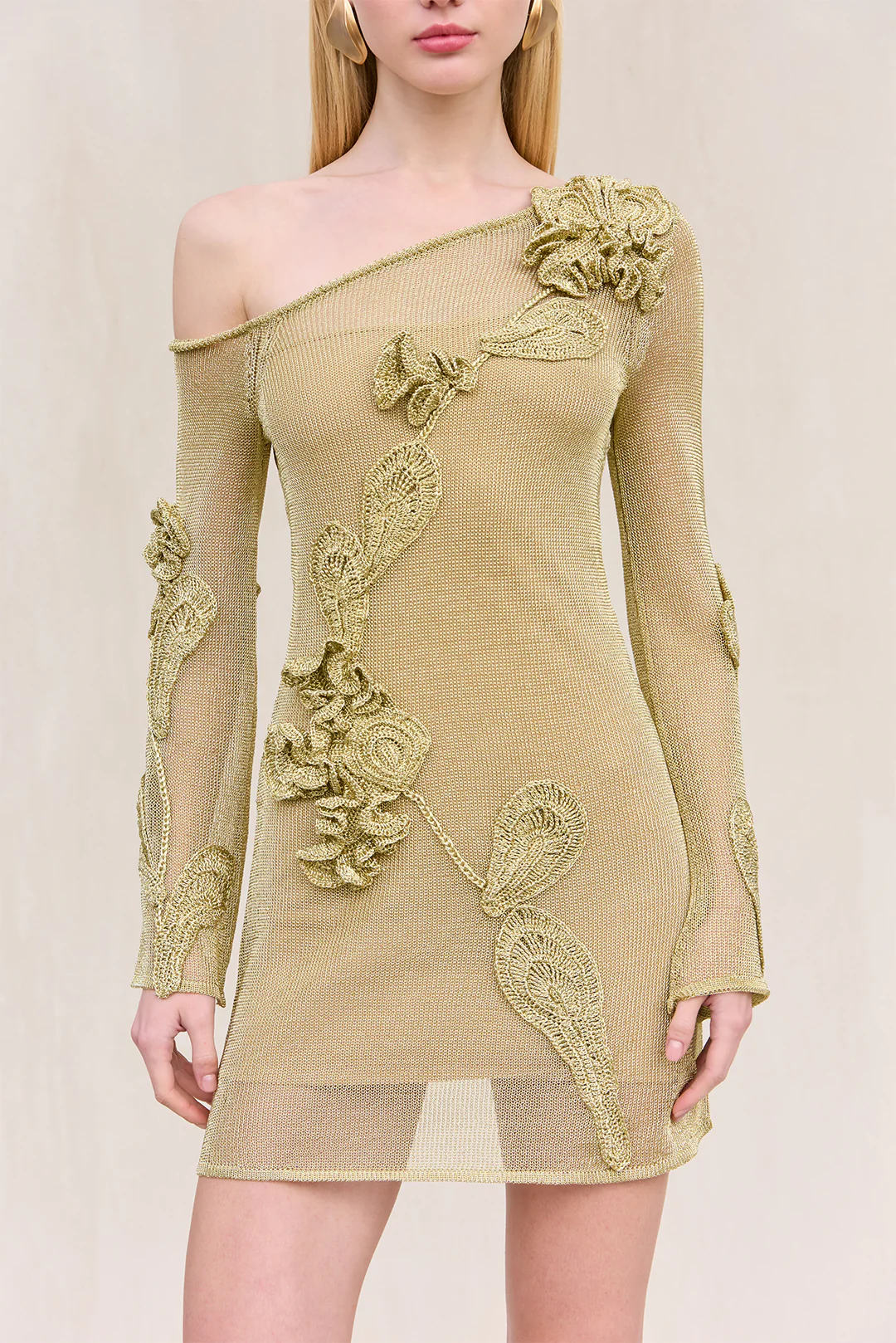 BOWIE KNIT DRESS - GOLD