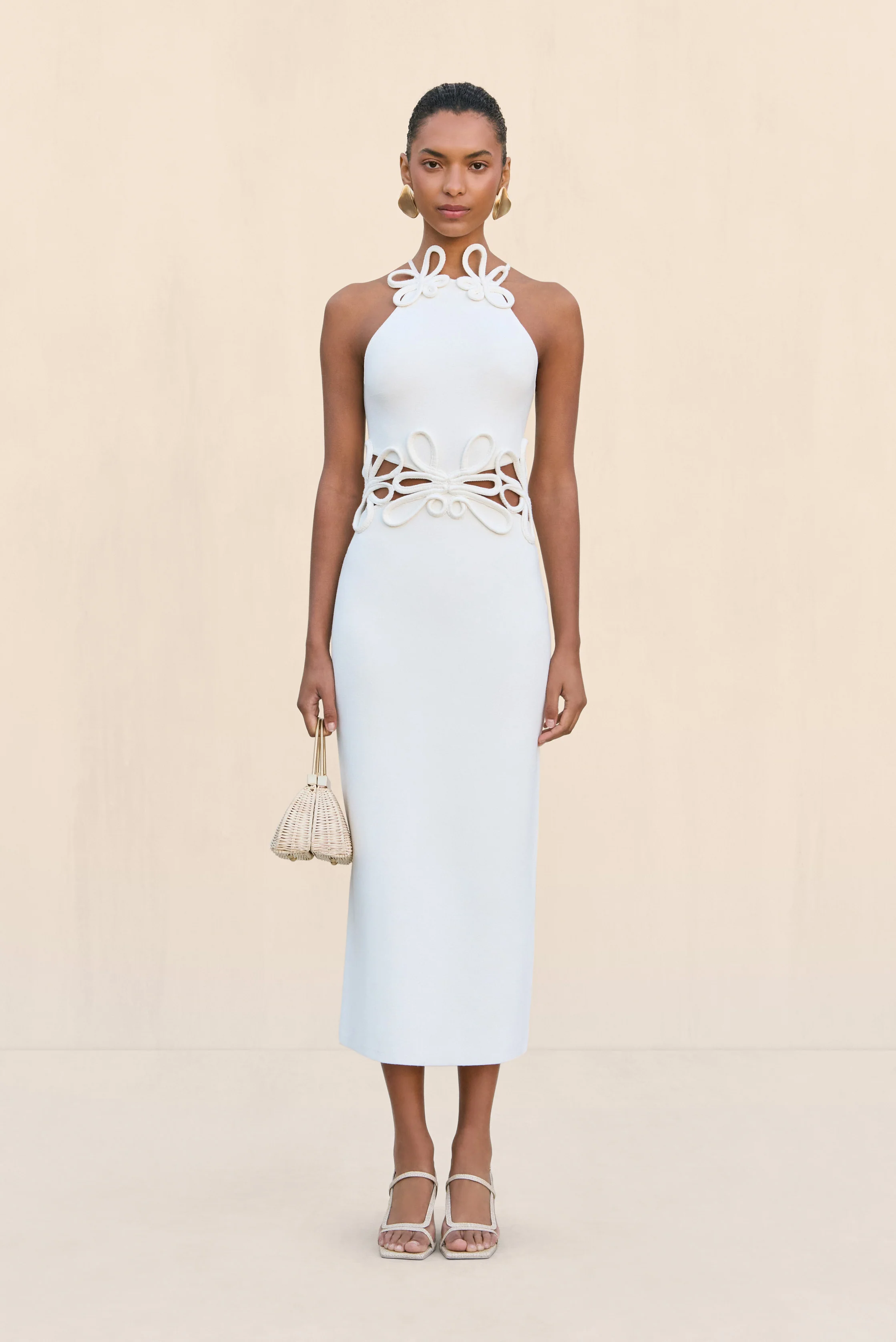 JENA KNIT DRESS - OFF WHITE